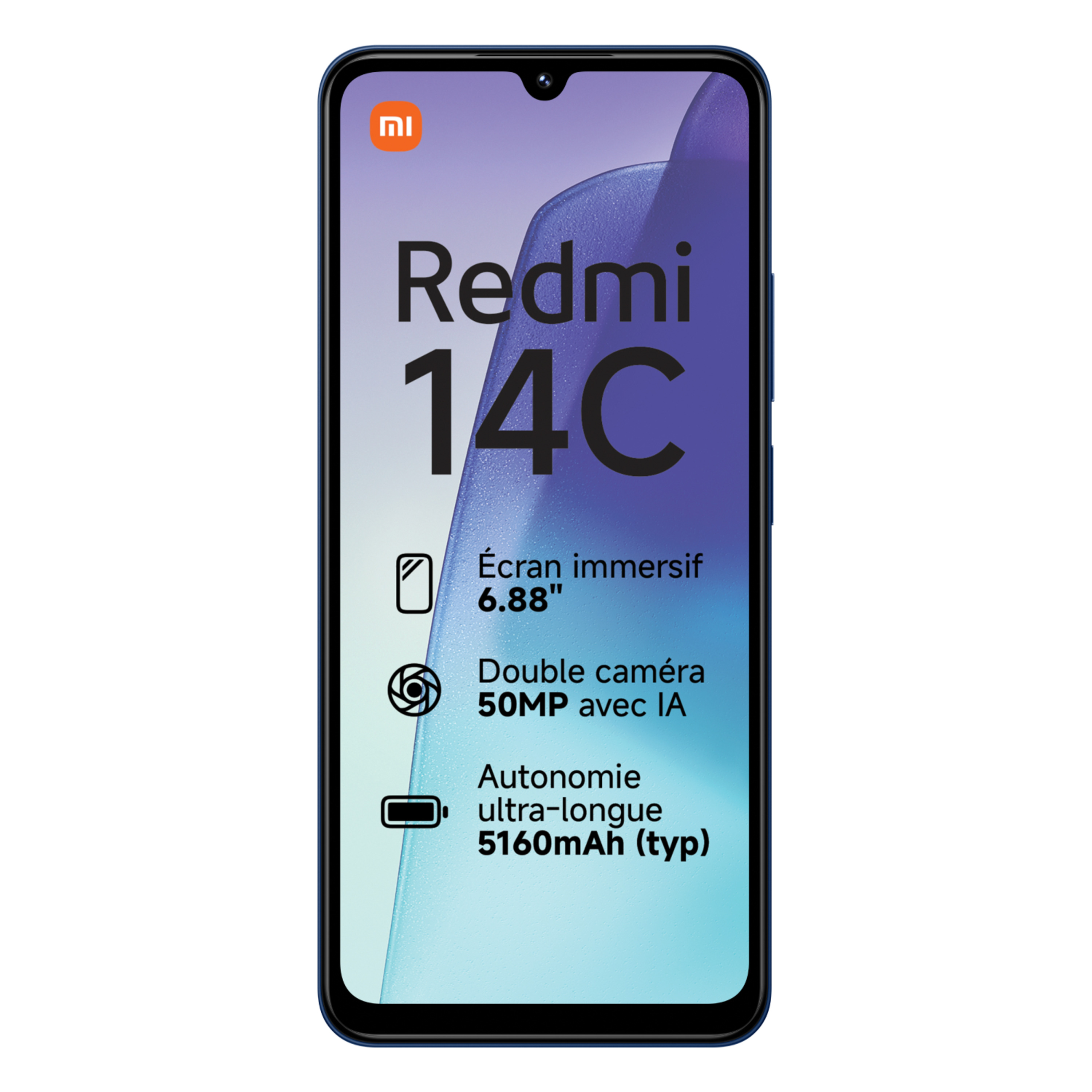 Voir la diapositive 3 : XIAOMI Redmi 14C 256Go - Bleu