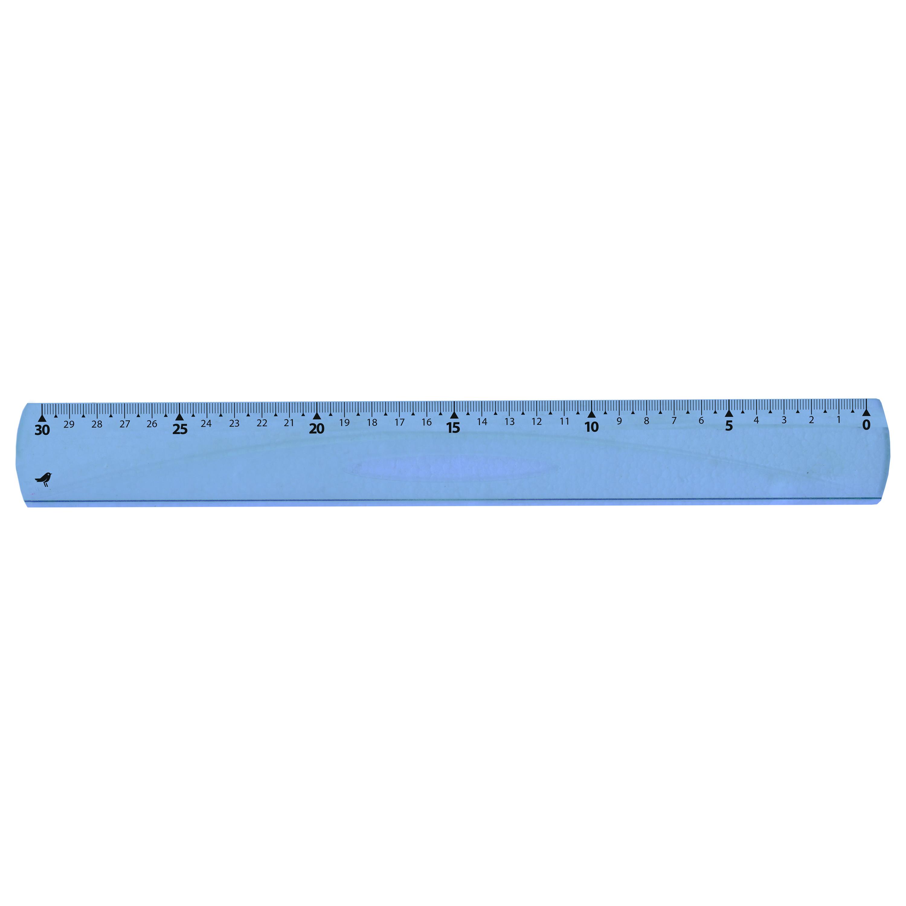 Voir la diapositive 2 : AUCHAN Règle Palte gaucher 30cm Incassable