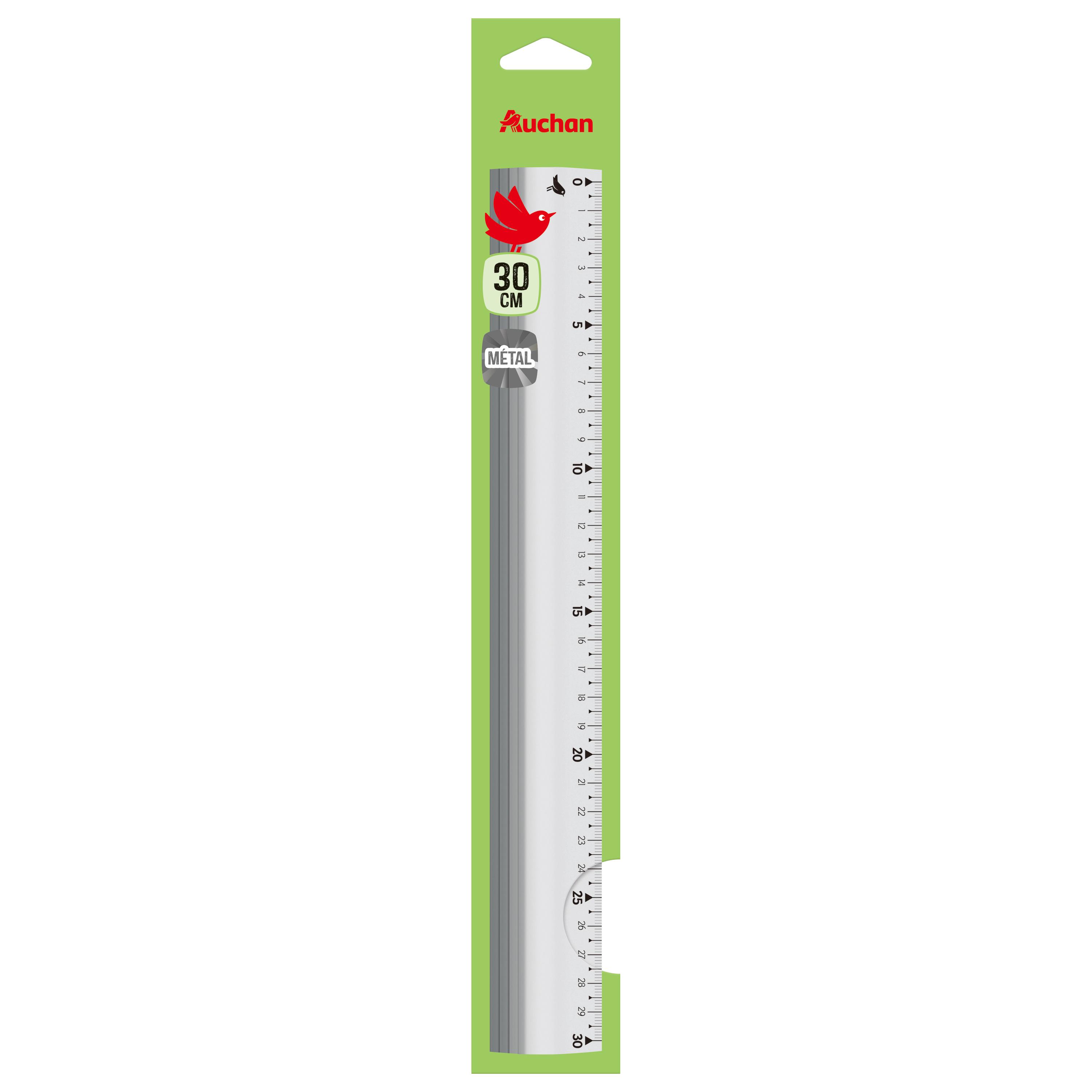 AUCHAN Triple décimètre aluminium
