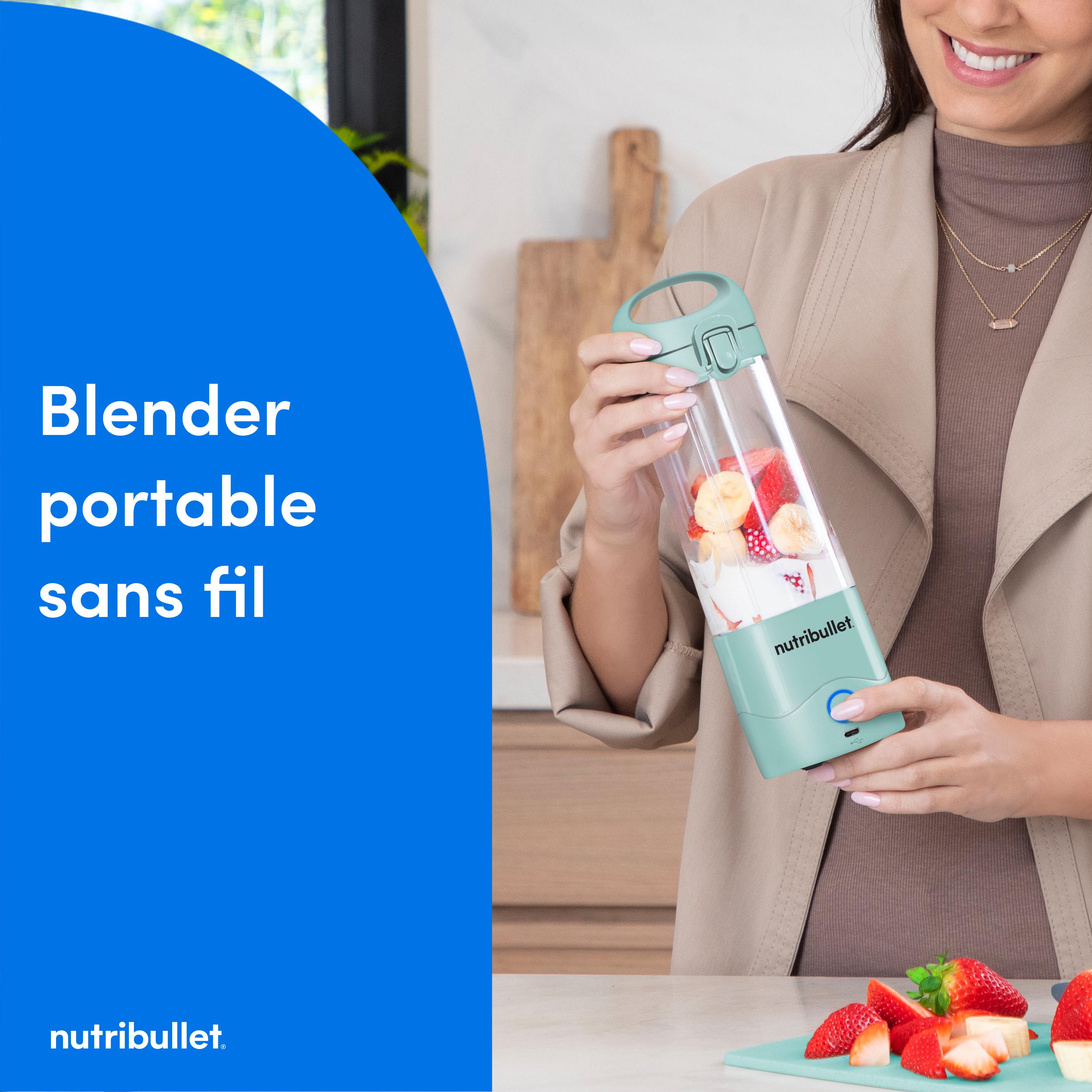 Voir la diapositive 7 : NUTRIBULLET Blender portable NBP003LBL - Bleu