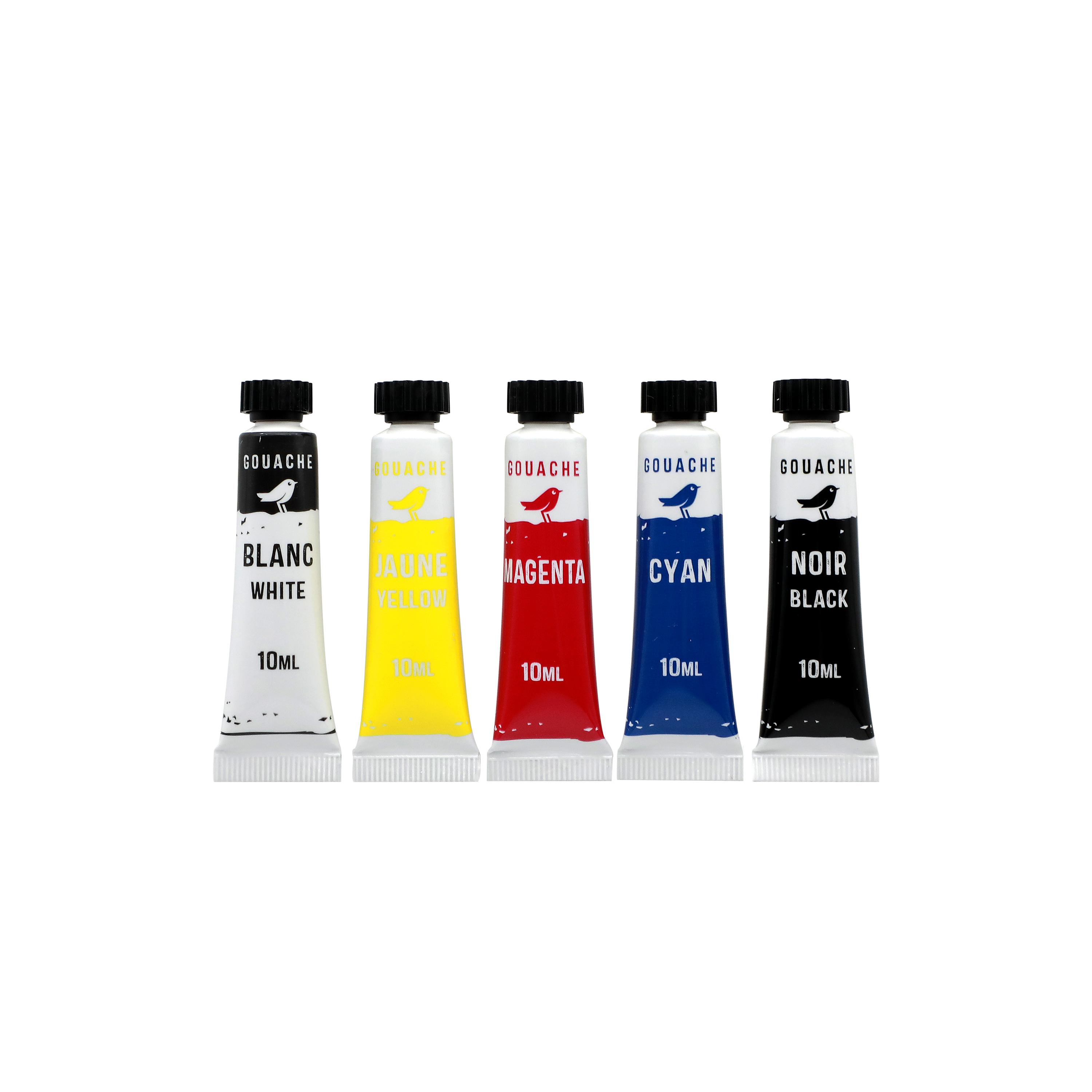 Voir la diapositive 3 : AUCHAN Tubes de gouache x510 - Couleurs primaires