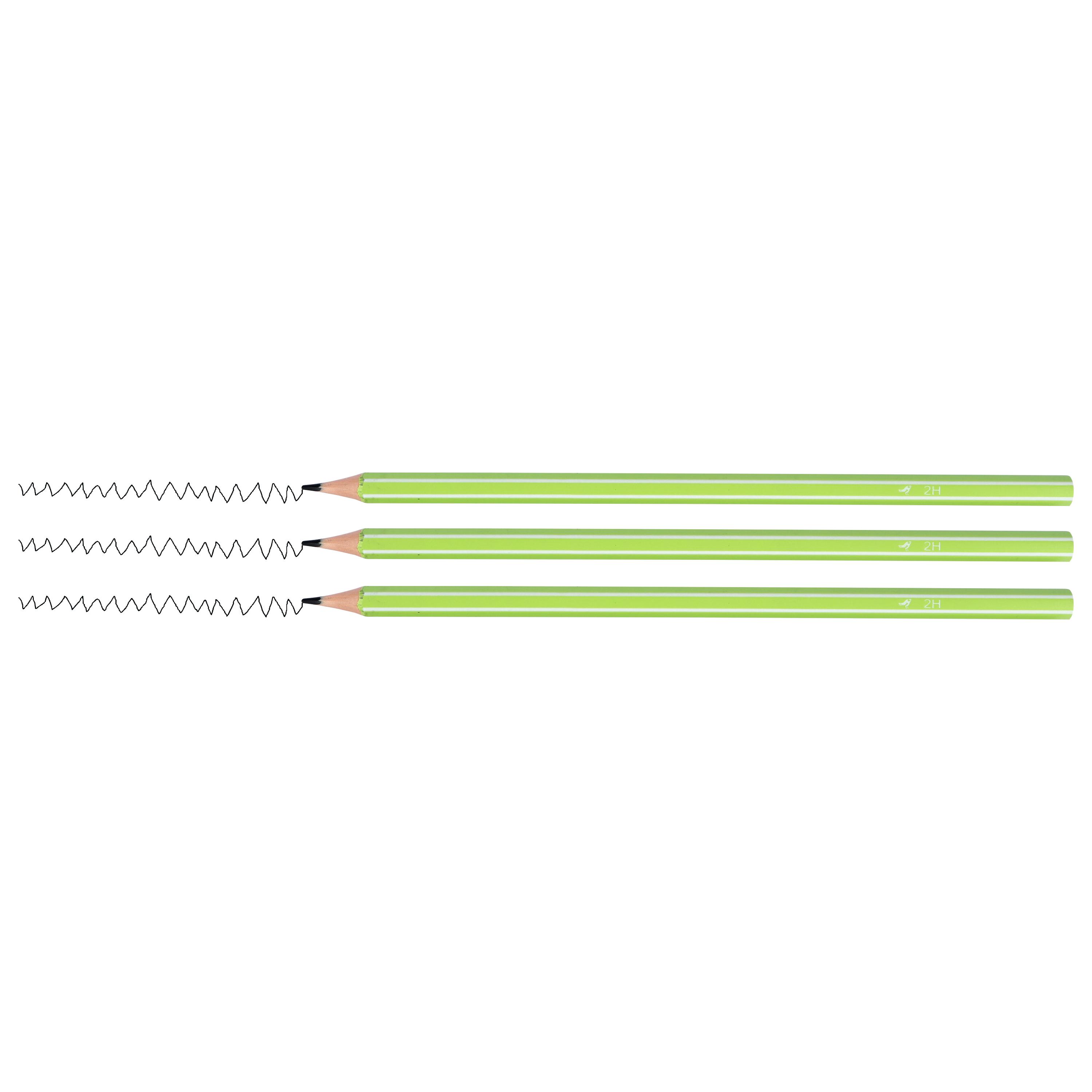 Voir la diapositive 3 : AUCHAN Lot de 3 Crayons Graphite 2H - Plastique