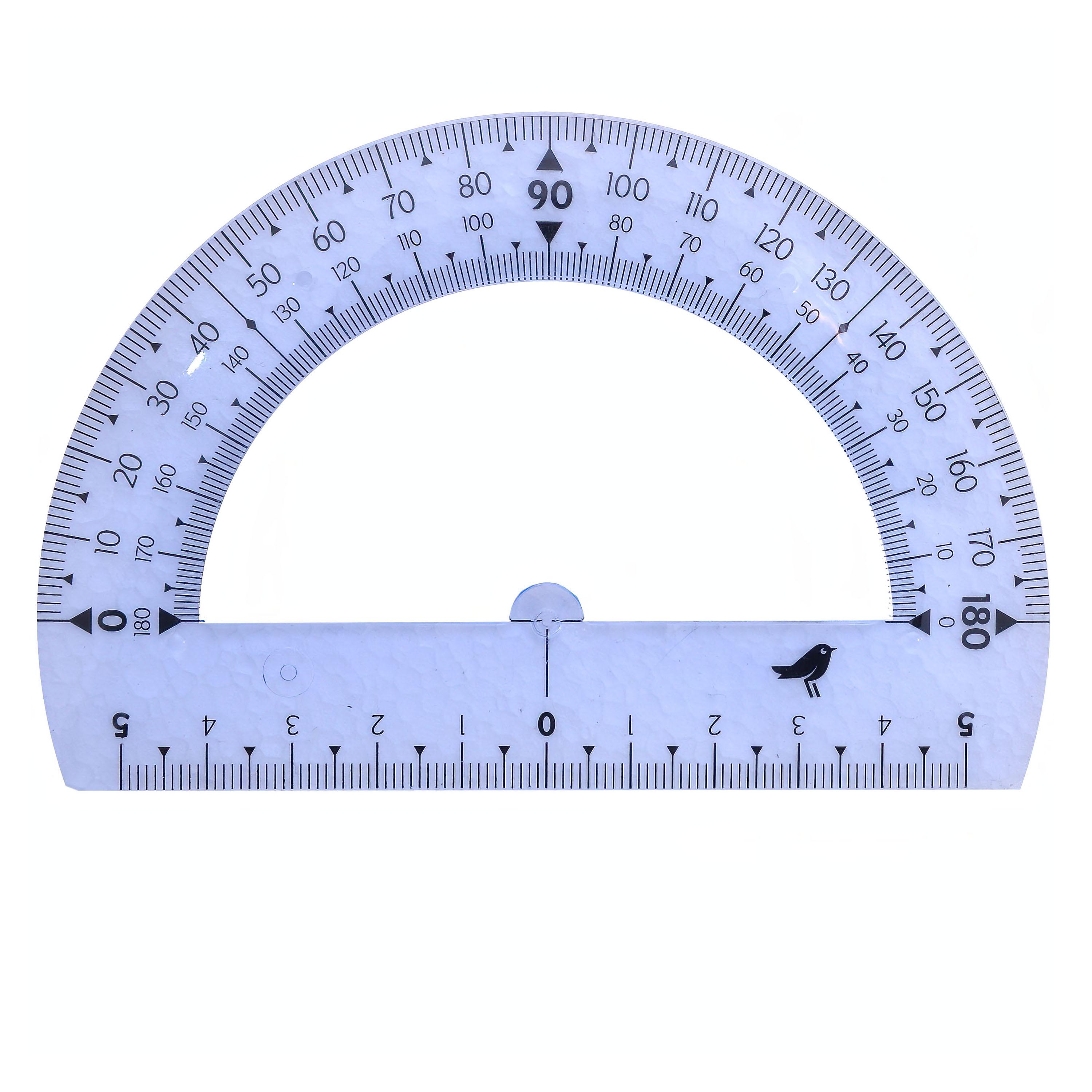 Voir la diapositive 2 : AUCHAN Rapporteur 180° Incassable 12cm