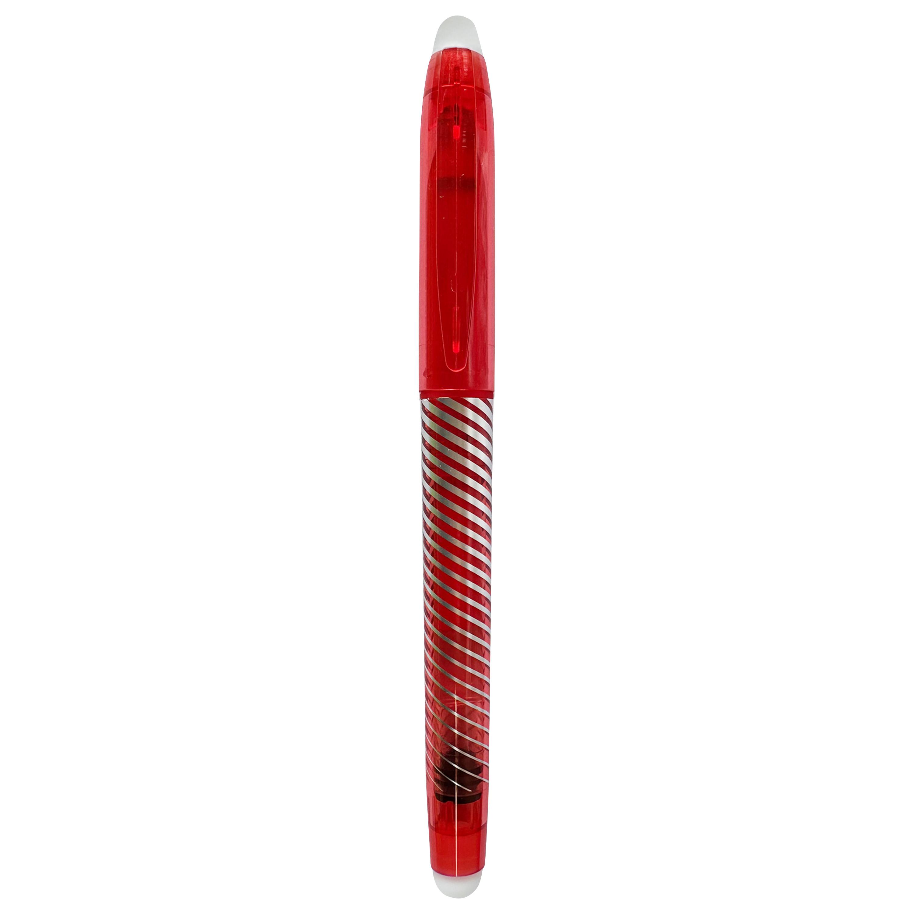 Voir la diapositive 2 : AUCHAN Roller Gel effaçable avec Capuchon rechargeable - Rouge