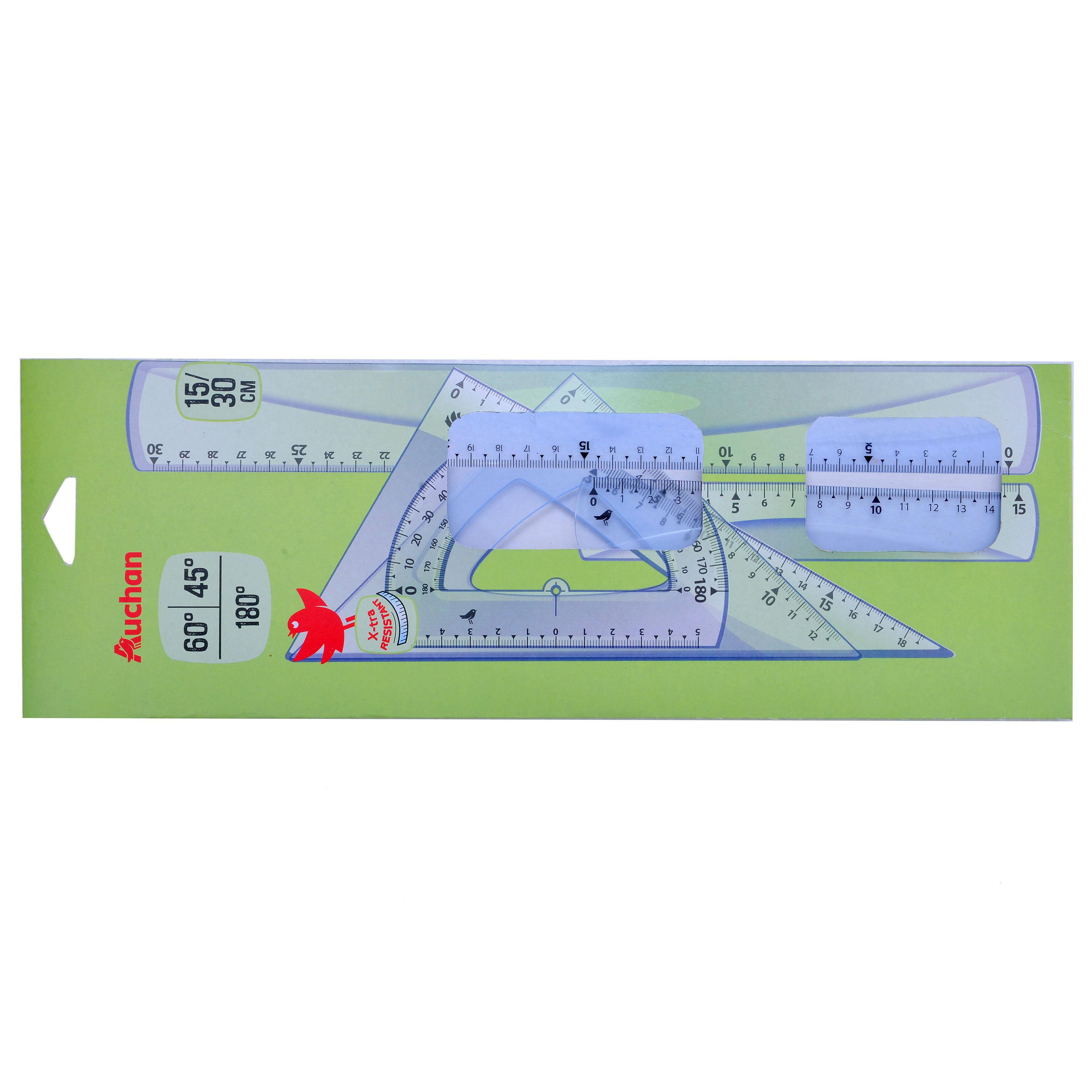 AUCHAN Kit de Traçage Incassable 5 pièces
