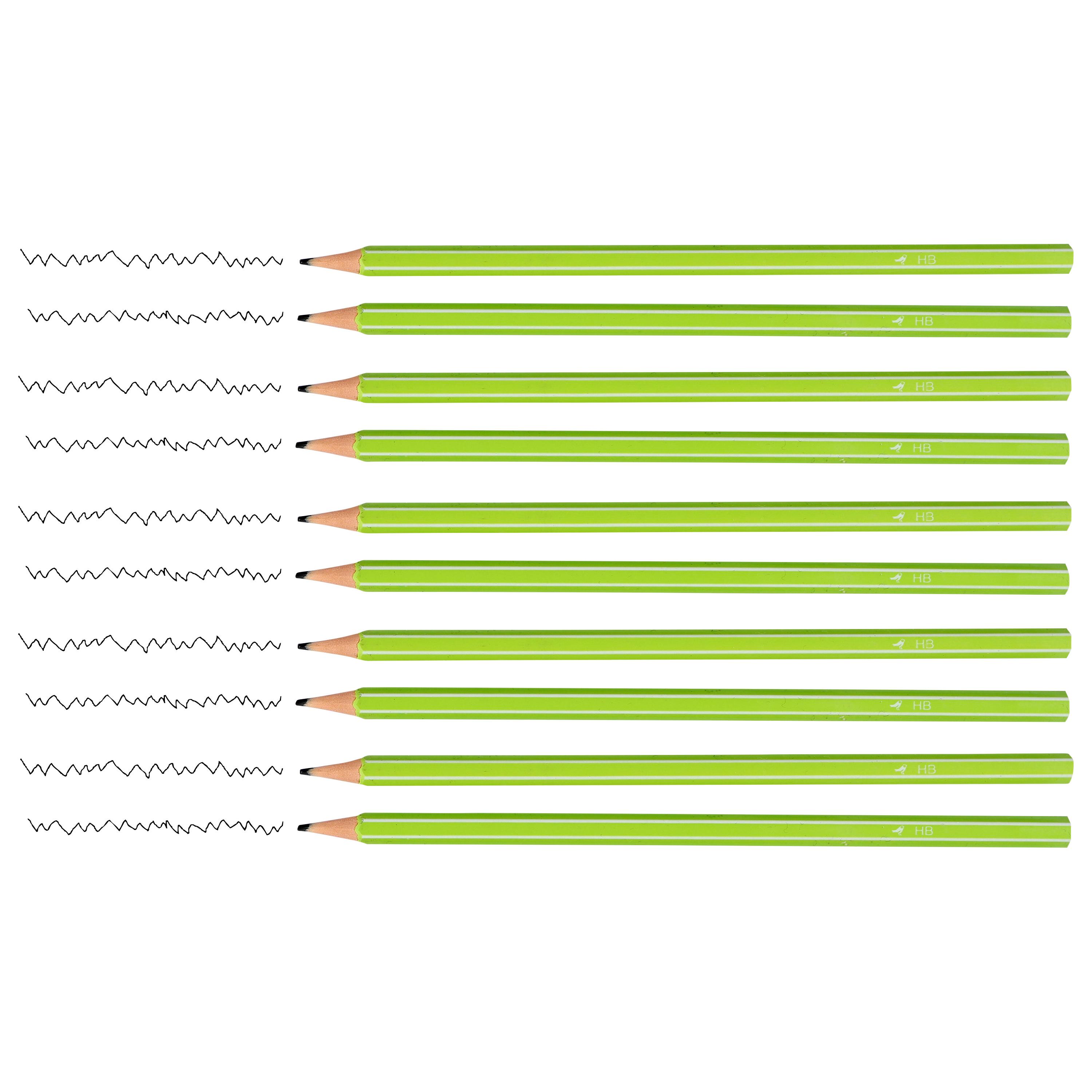 Voir la diapositive 3 : AUCHAN Lot de 10 Crayons Graphites HB - Plastique