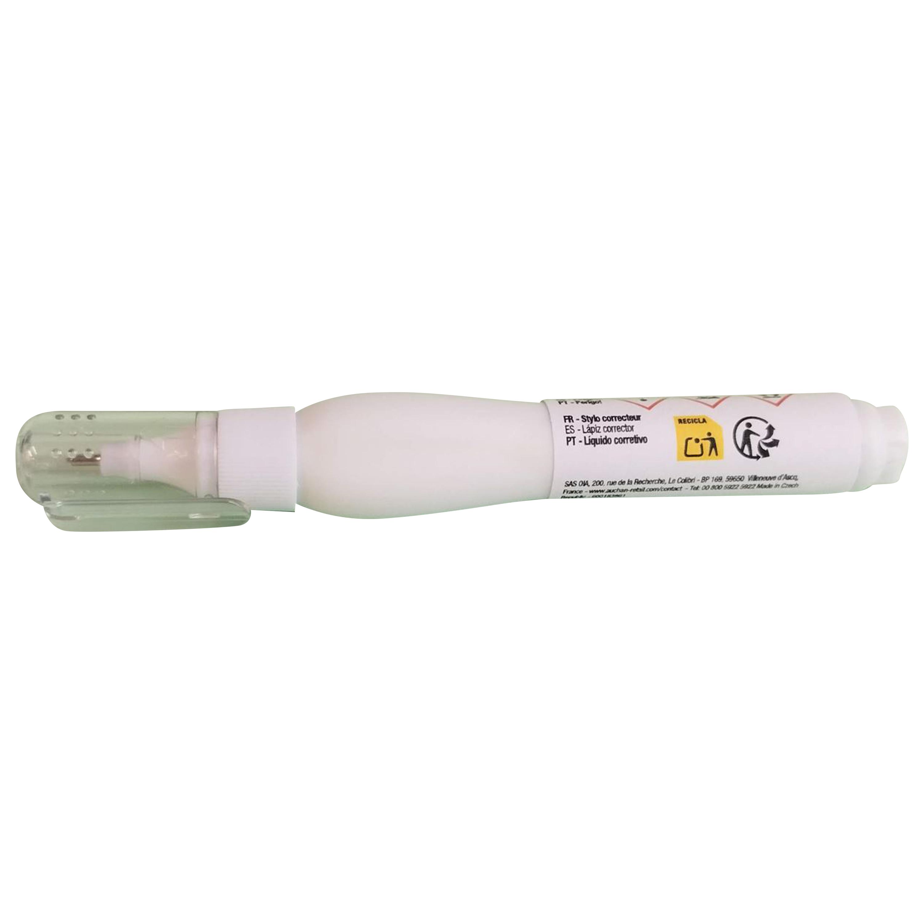 Voir la diapositive 2 : AUCHAN Stylo correcteur 8ml