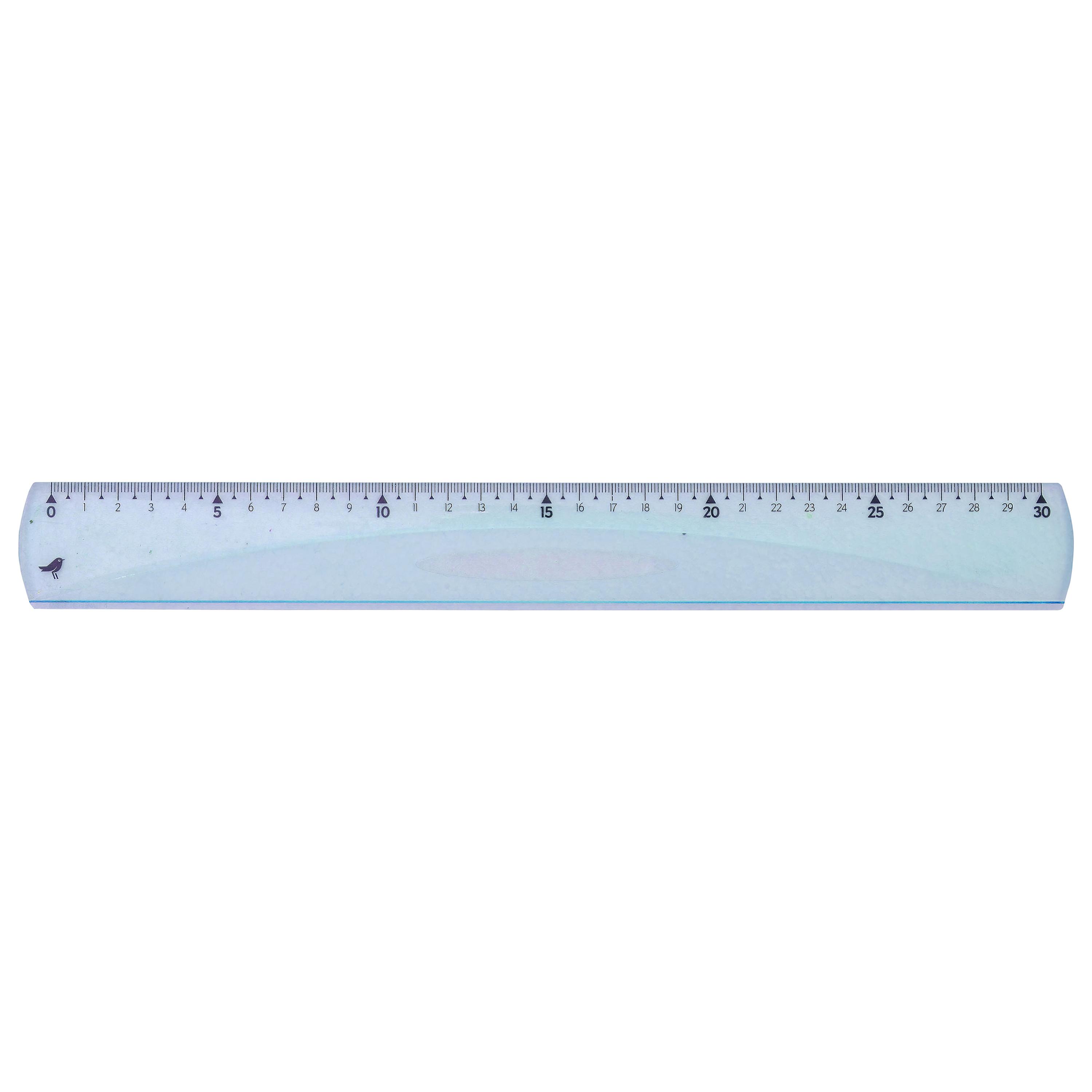 Voir la diapositive 2 : AUCHAN Règle Plate 30cm Incassable