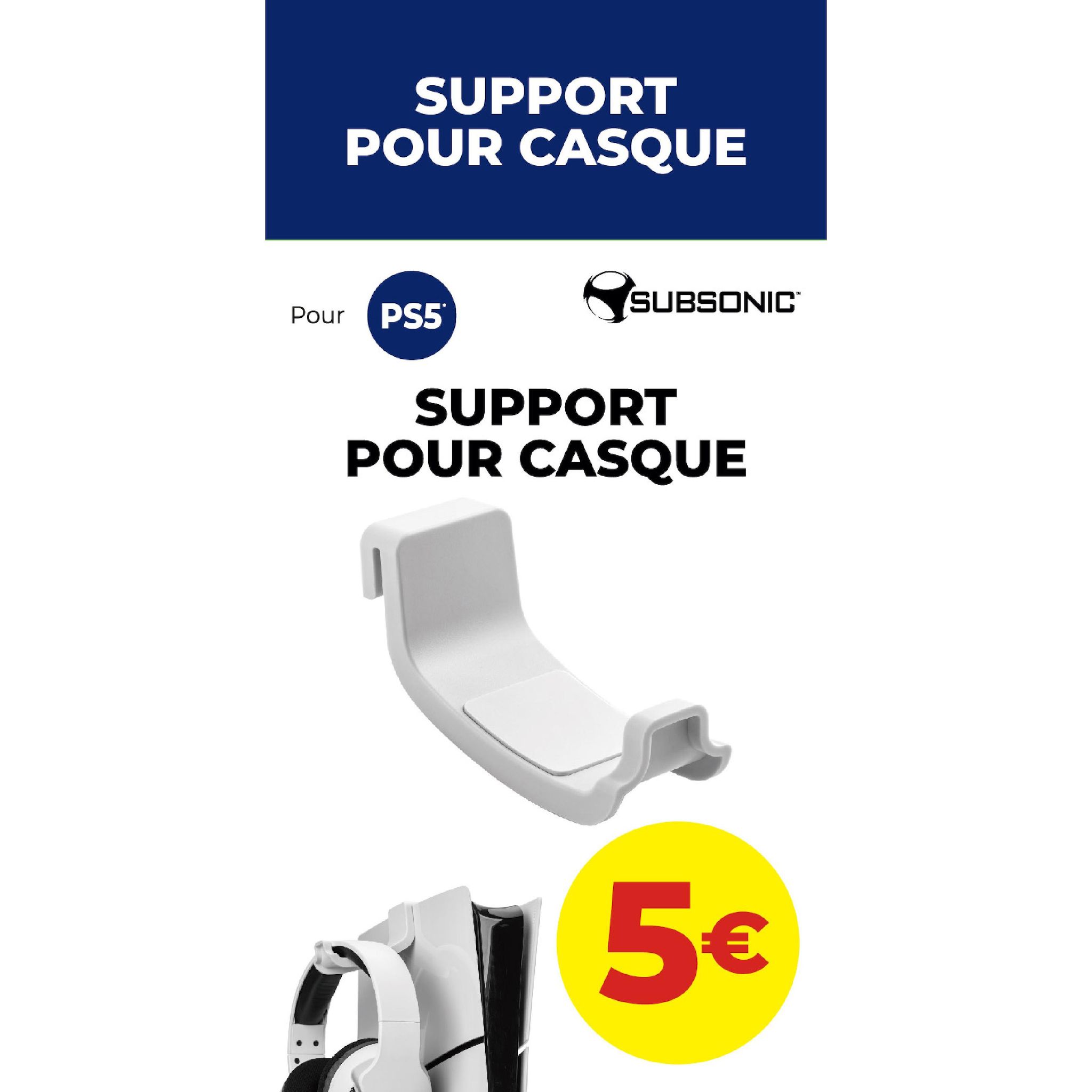 SUBSONIC Support pour casque PS5