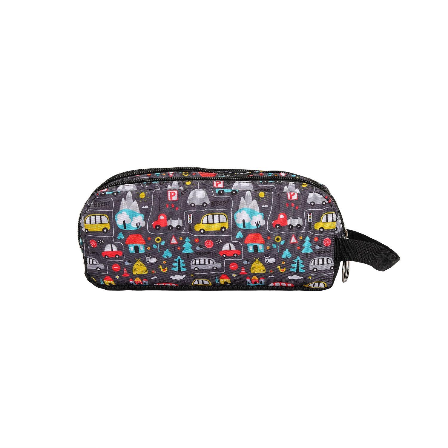 AUCHAN Trousse rectangulaire imprimé Bleu clair