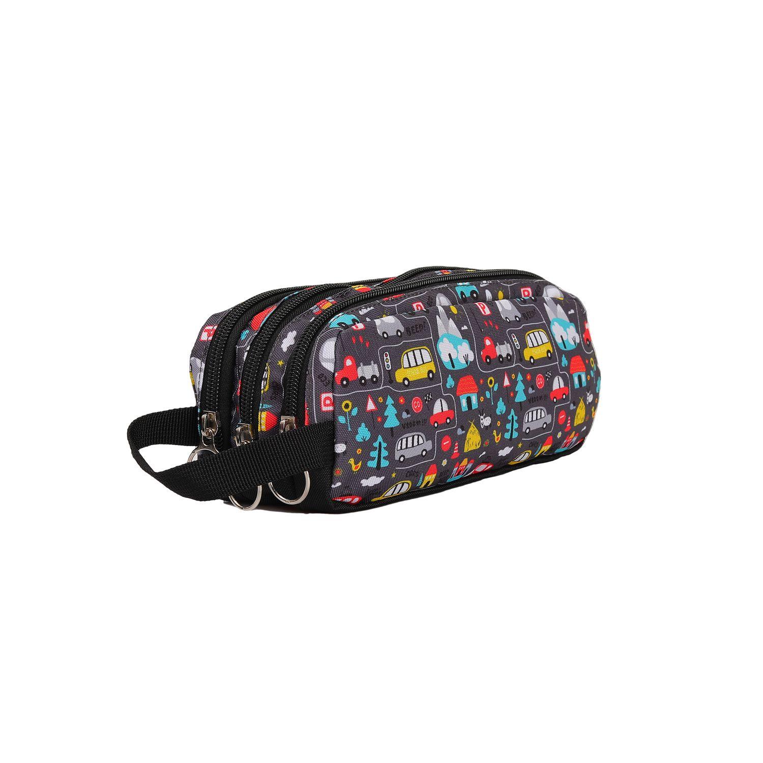Voir la diapositive 2 : AUCHAN Trousse rectangulaire imprimé Bleu clair