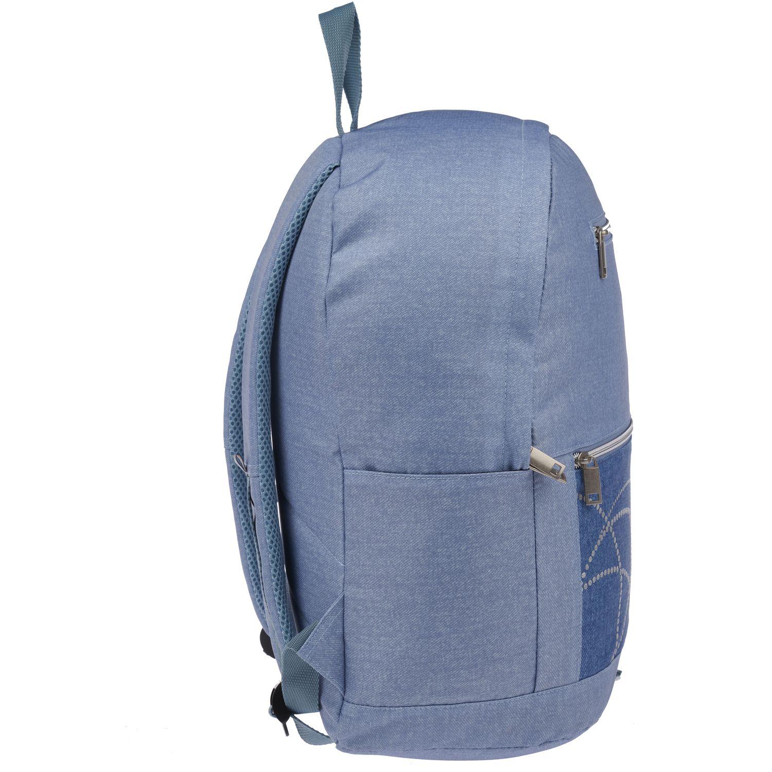 Voir la diapositive 2 : YOUNG'S ATTITUDE Sac à Dos 1 compartiment Trendy Jeans - Bleu