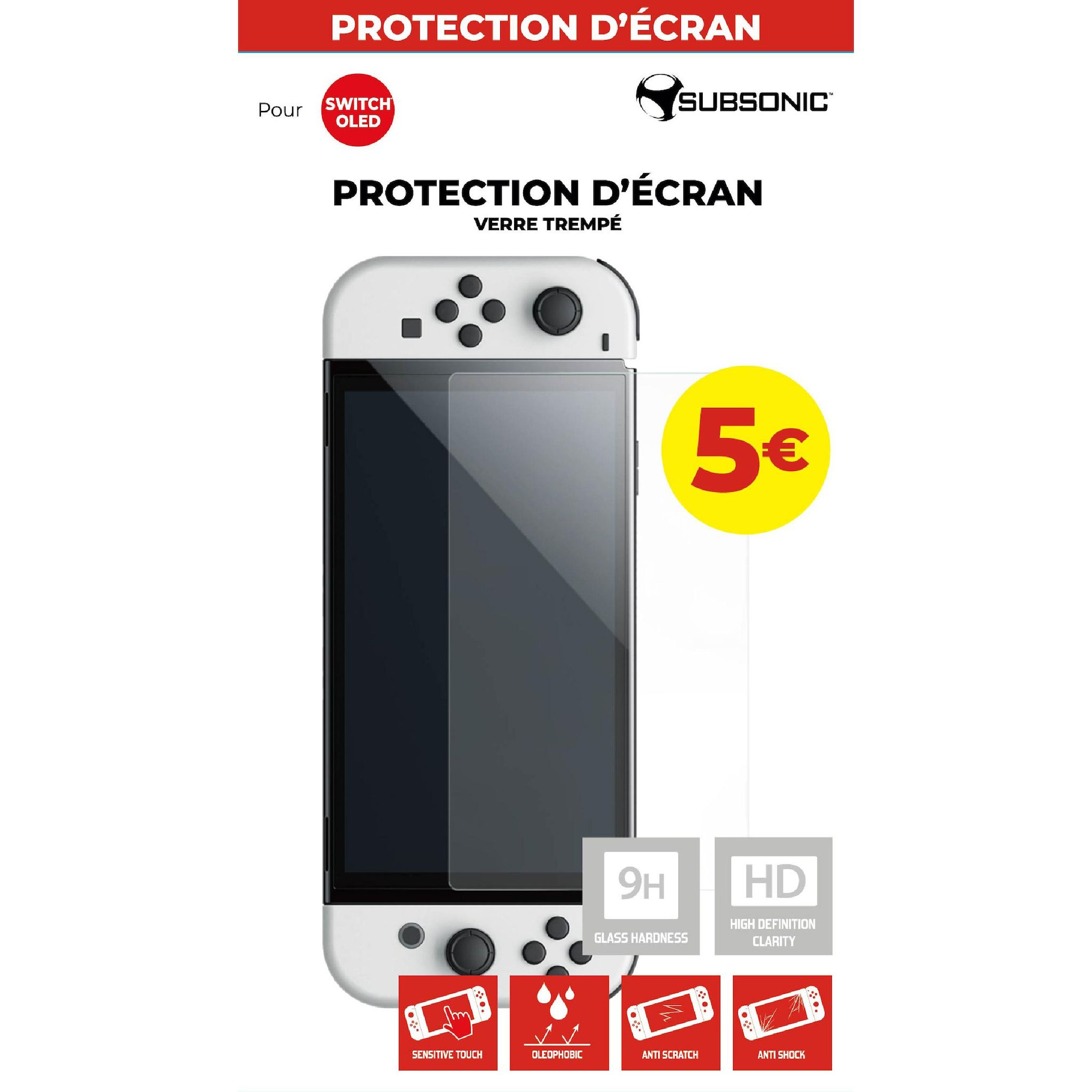 SUBSONIC Protection écran Nintendo Switch Oled
