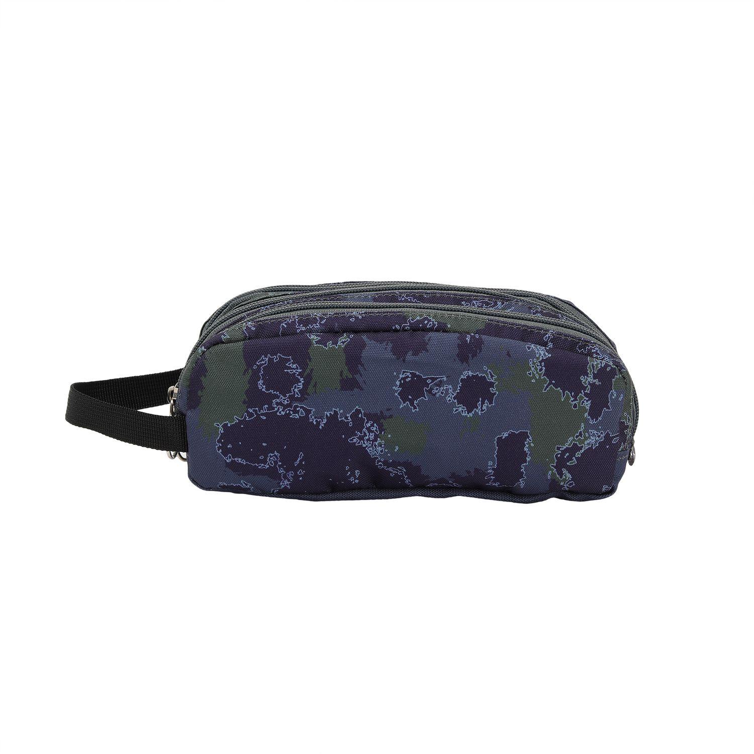 AUCHAN Trousse rectangulaire Camo - Bleu Foncé