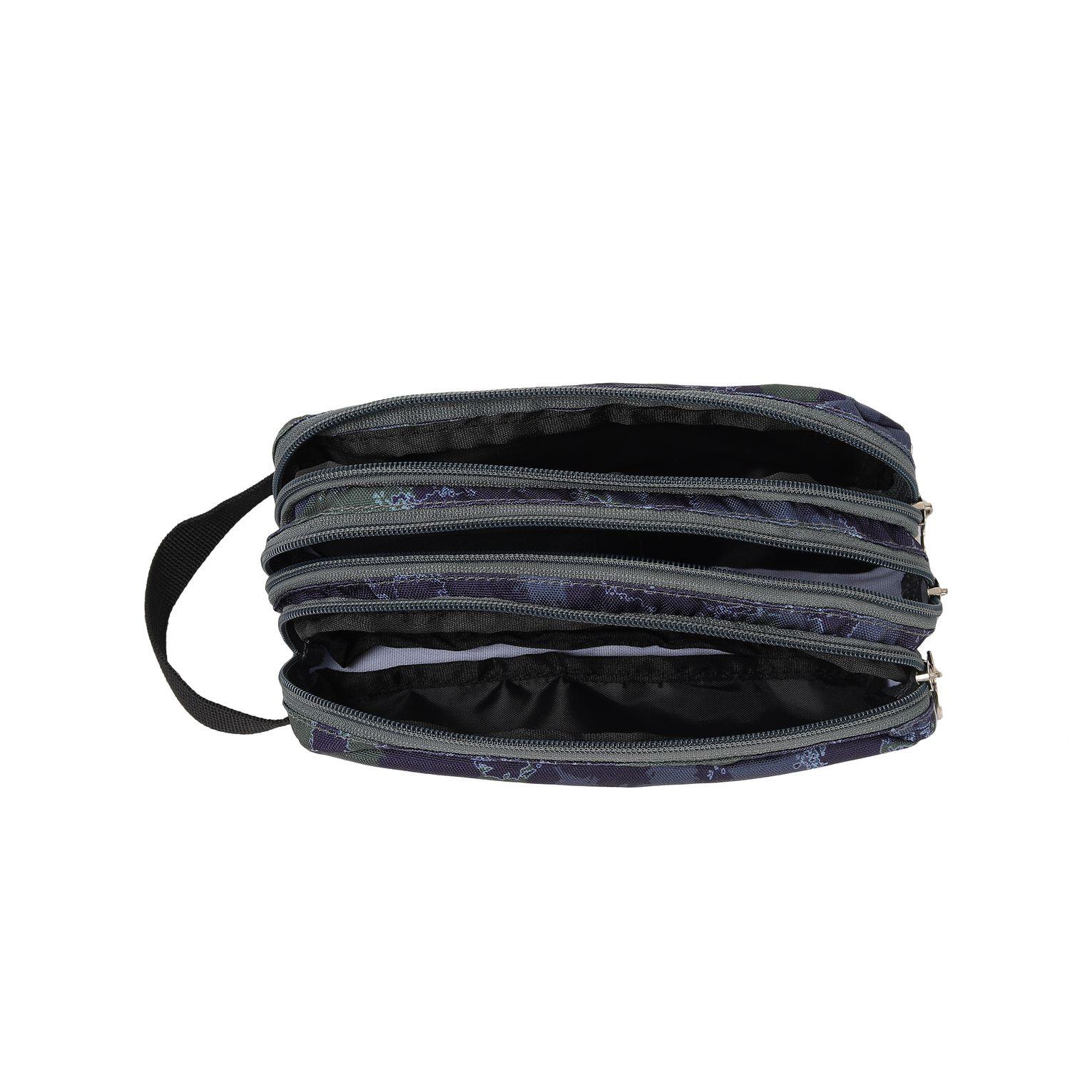Voir la diapositive 4 : AUCHAN Trousse rectangulaire Camo - Bleu Foncé