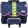 Voir la diapositive 5 : AUCHAN Cartable à roulettes Fleurs