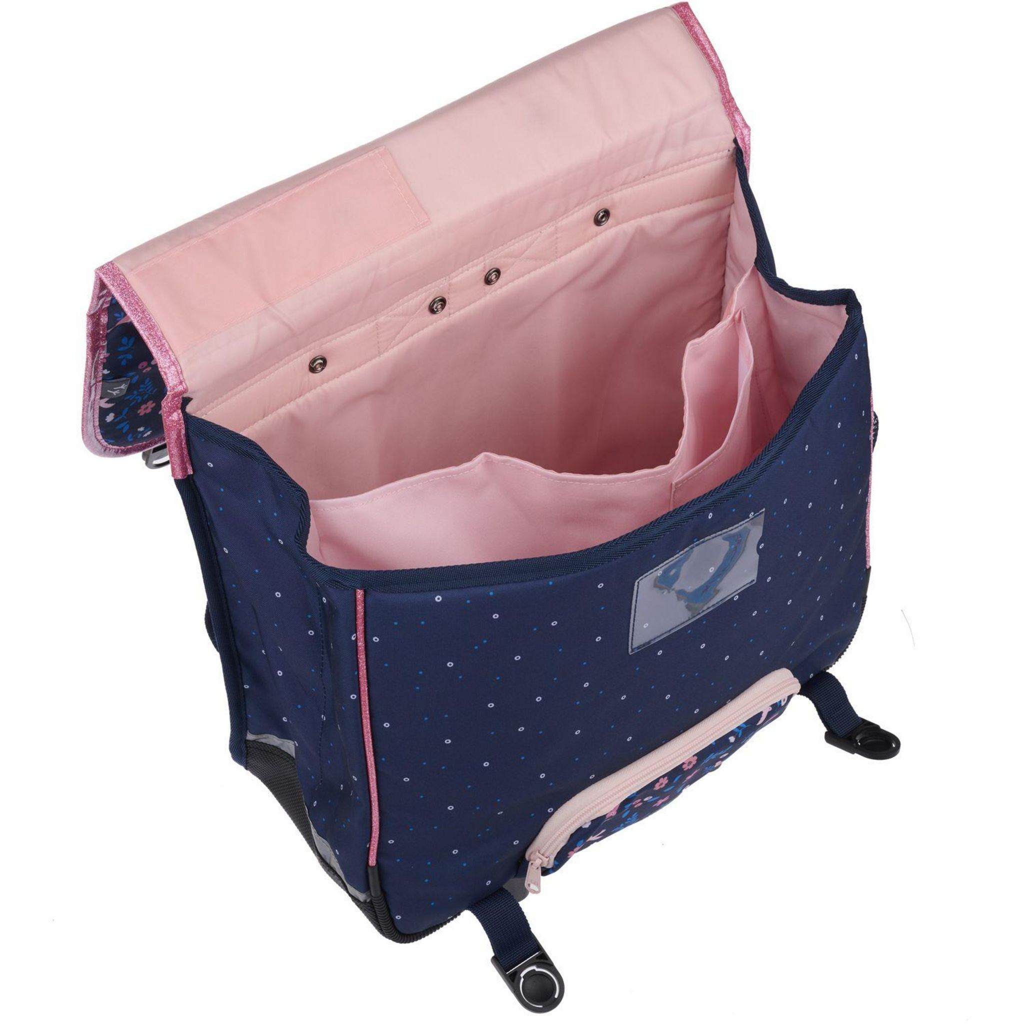 Voir la diapositive 6 : AUCHAN Cartable à roulettes Fleurs