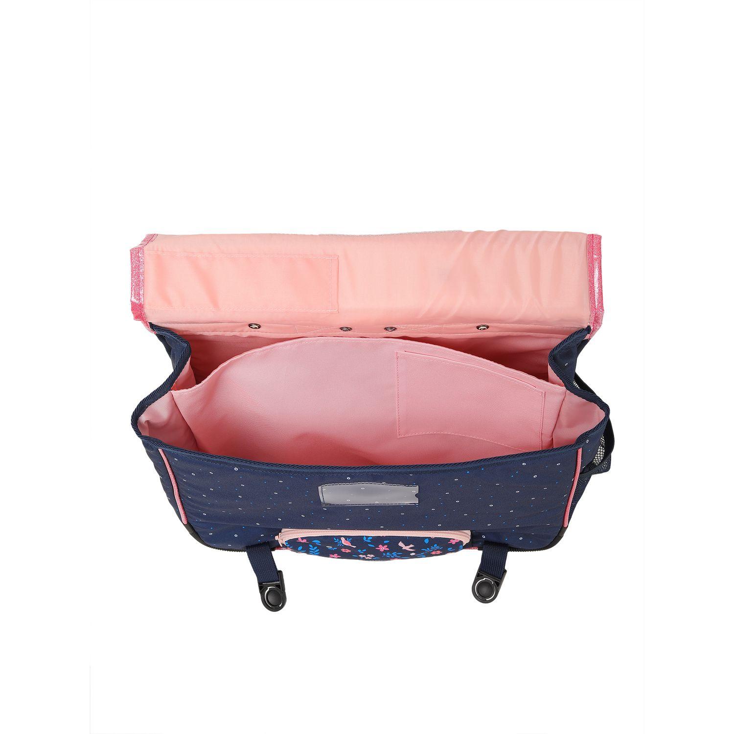 Voir la diapositive 7 : AUCHAN Cartable à roulettes Fleurs