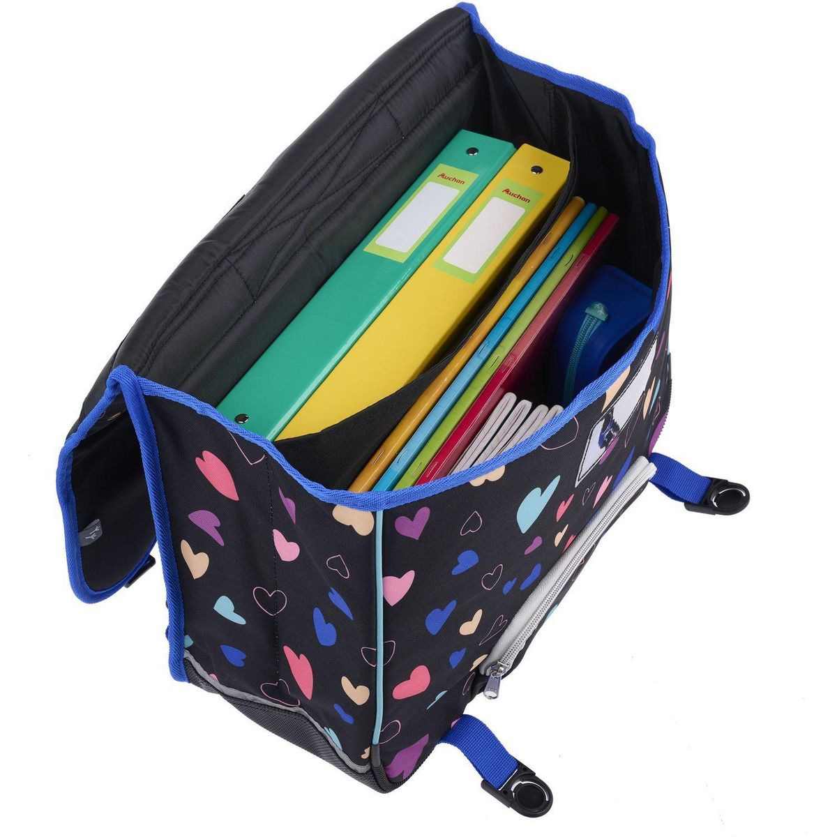 AUCHAN Cartable Modern 41cm Coeur