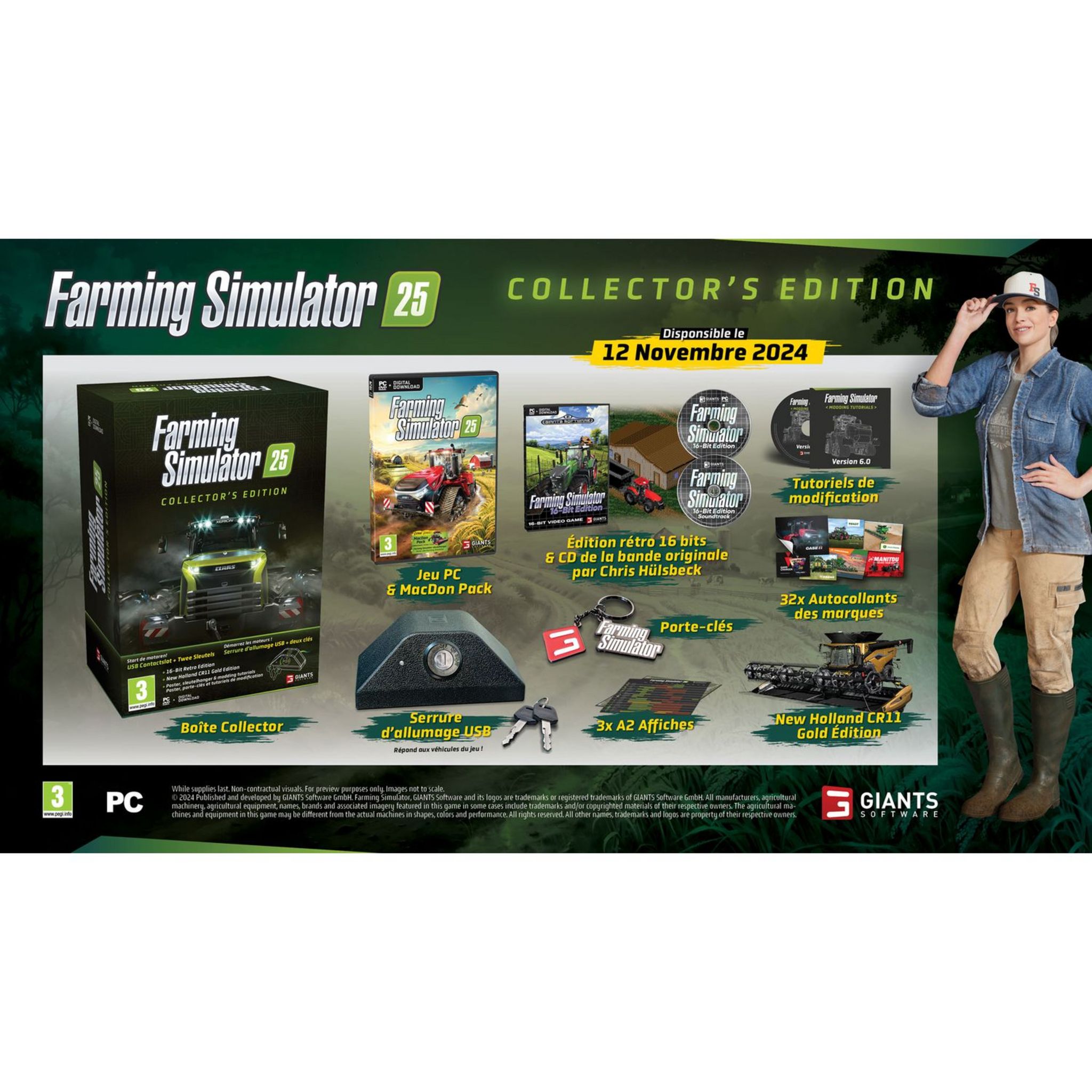 Voir la diapositive 2 : Farming Simulator 25 - Édition Collector PC