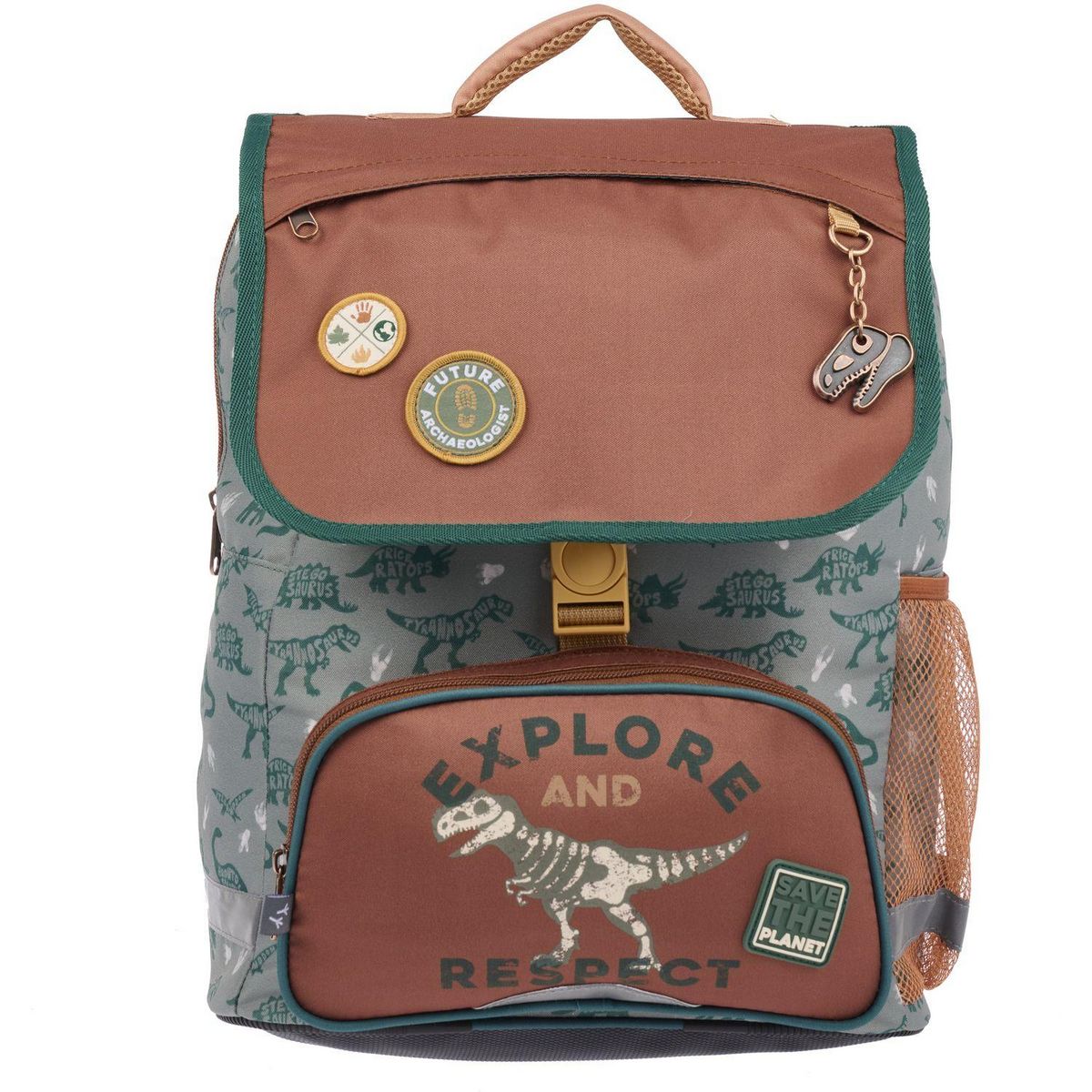 AUCHAN Sac à Dos 2 compartiments 38 cm - Dinosaures