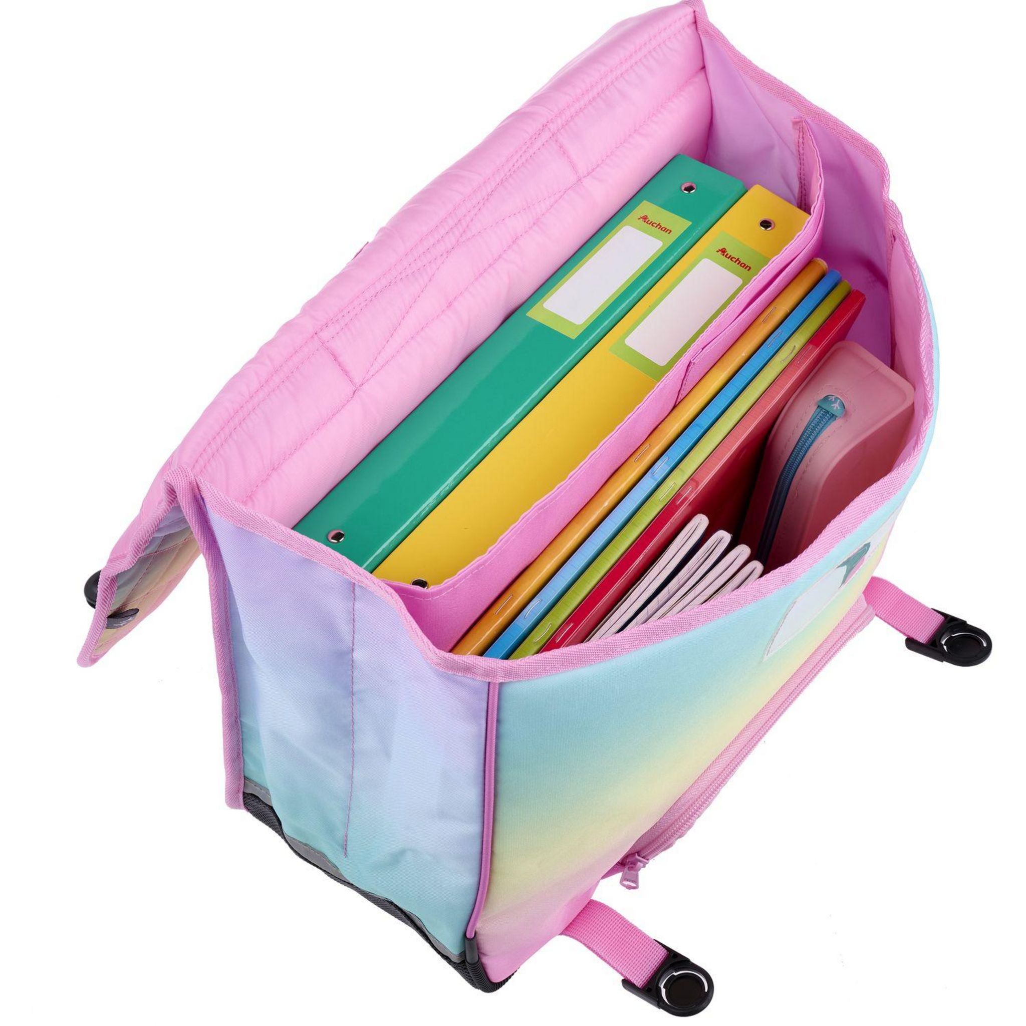 Voir la diapositive 8 : AUCHAN Cartable Moderm 41cm Shimmering