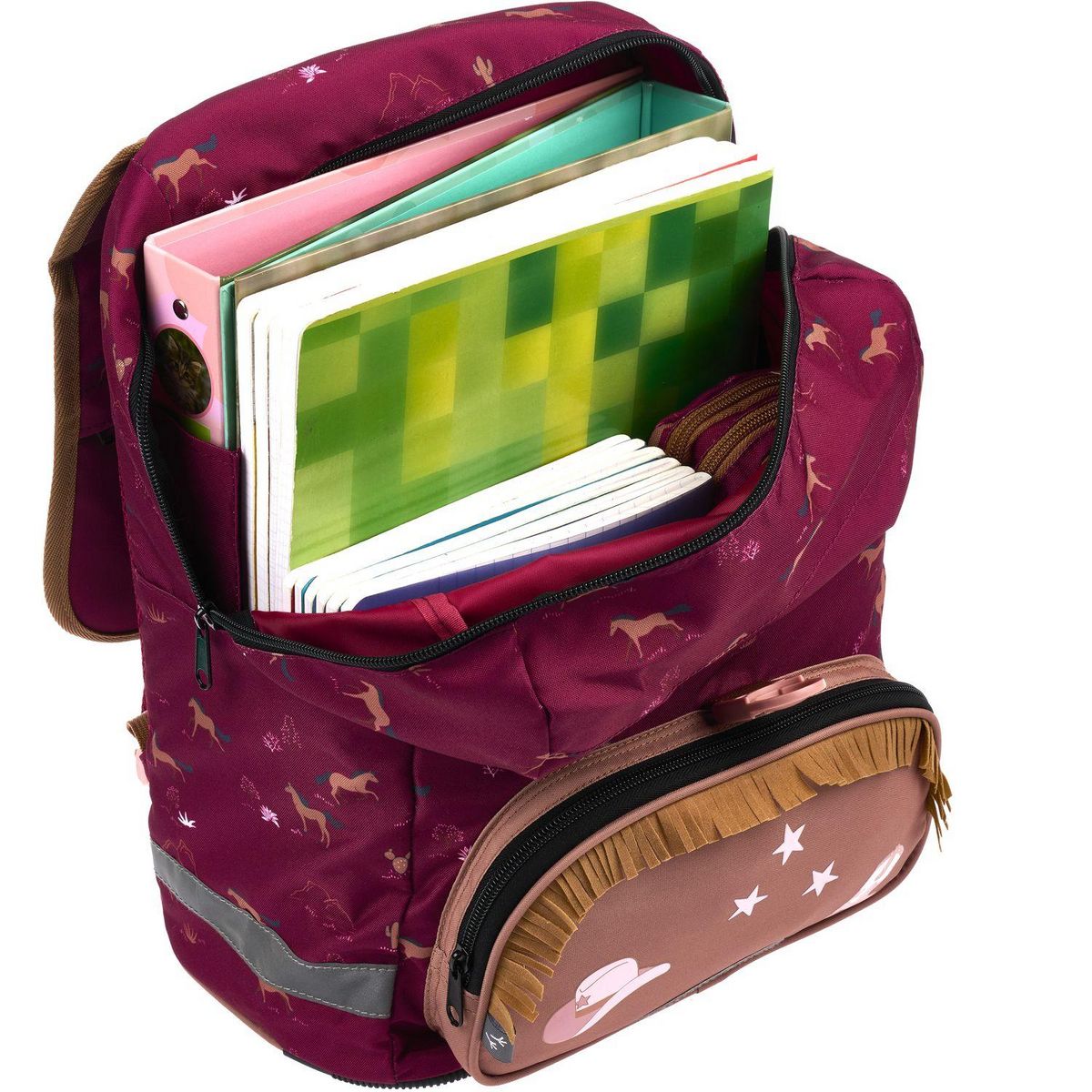 AUCHAN Sac à Dos 2 compartiments 38 cm - Western