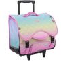 Voir la diapositive 2 : AUCHAN Cartable à roulettes Shimmering