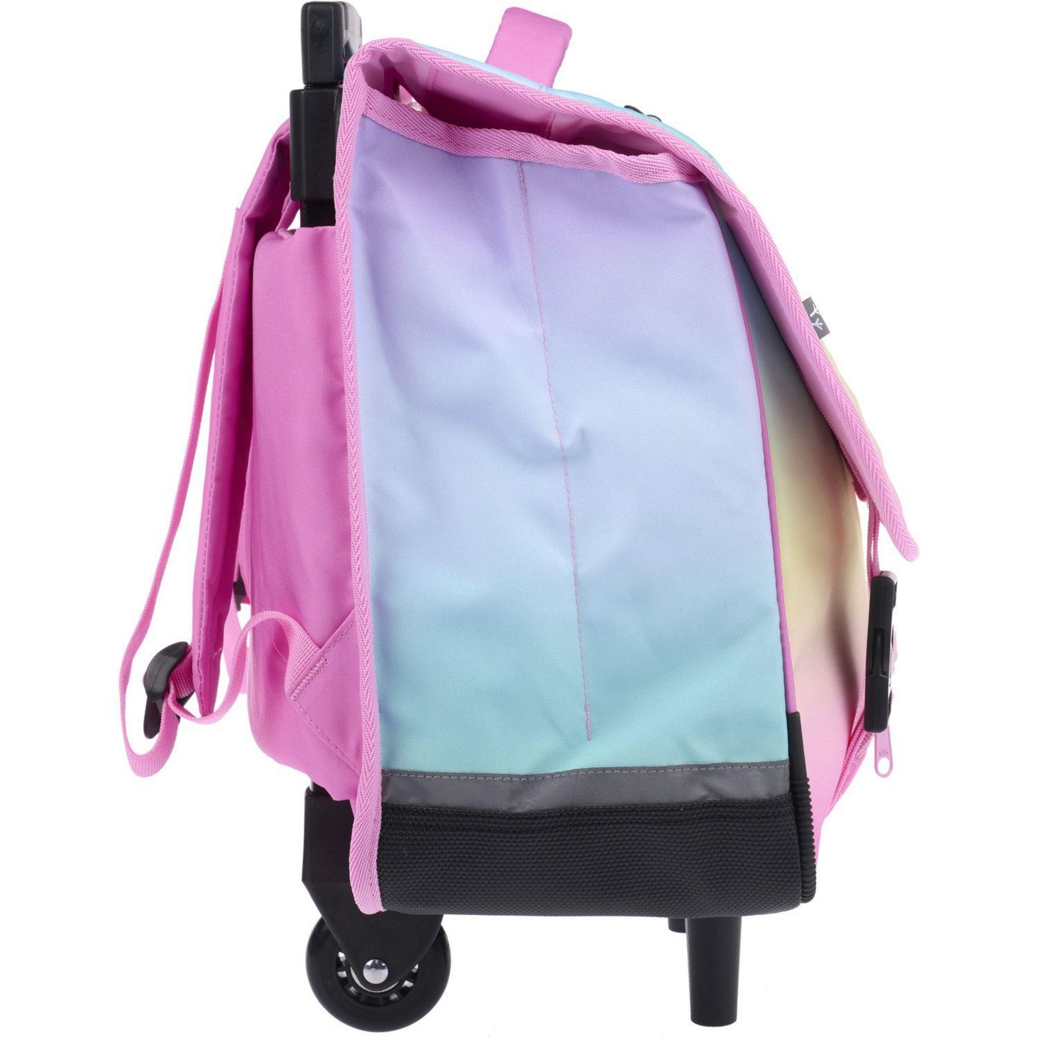 Voir la diapositive 3 : AUCHAN Cartable à roulettes Shimmering