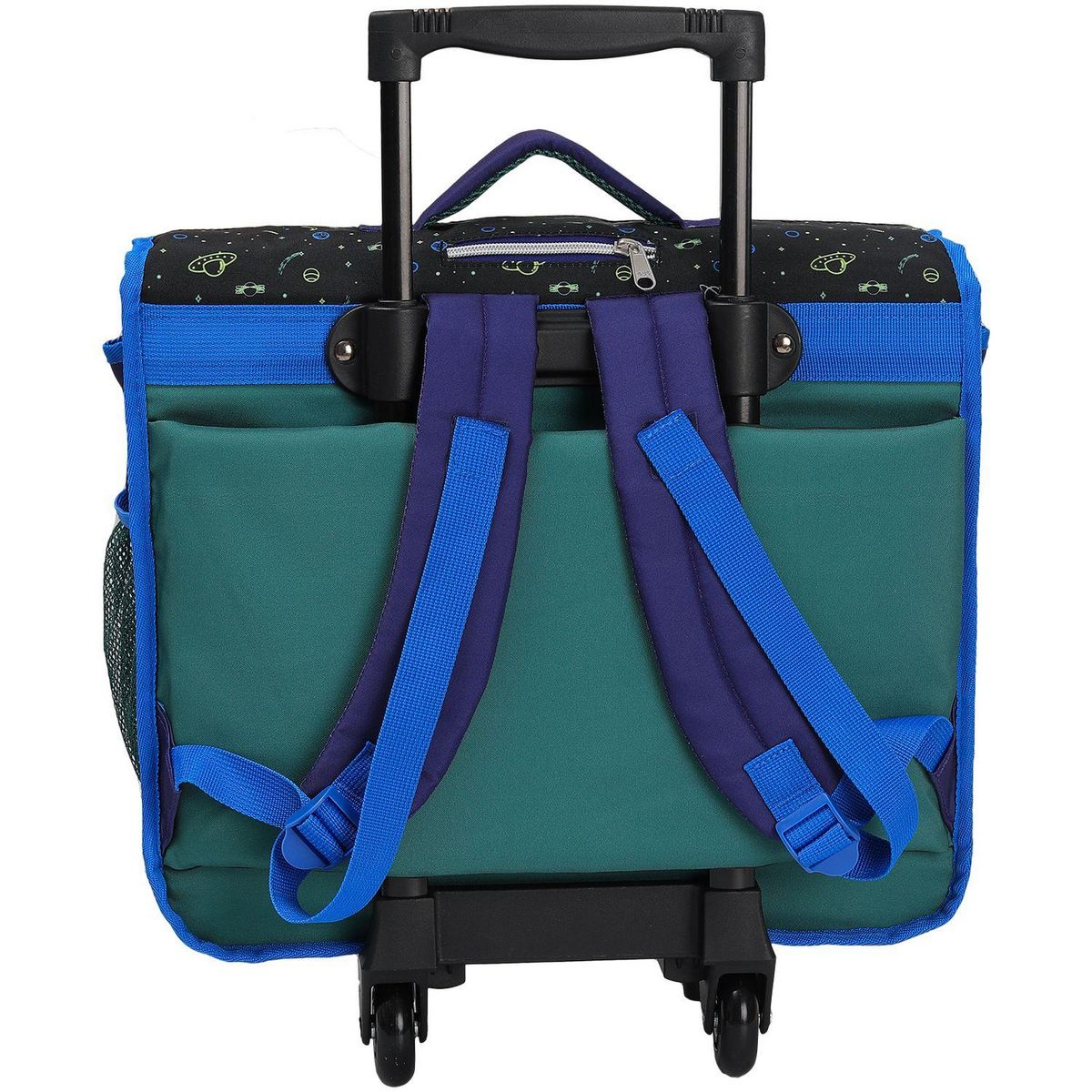 AUCHAN Cartable à roulettes Alien