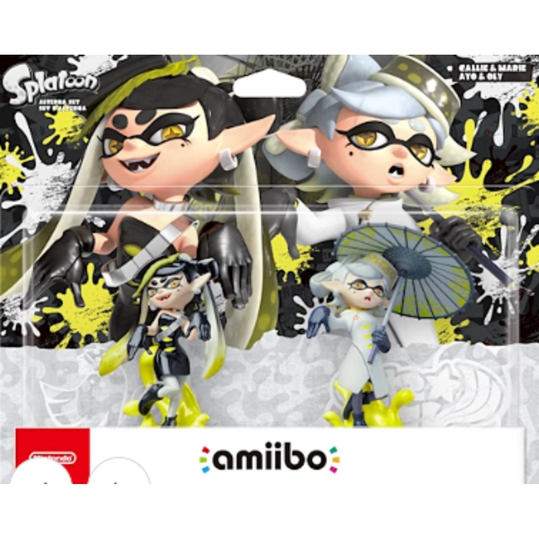 NINTENDO Pack de 2 Figurines Amiibo Ayo et Oly Set d'Alterna Splatoon collection