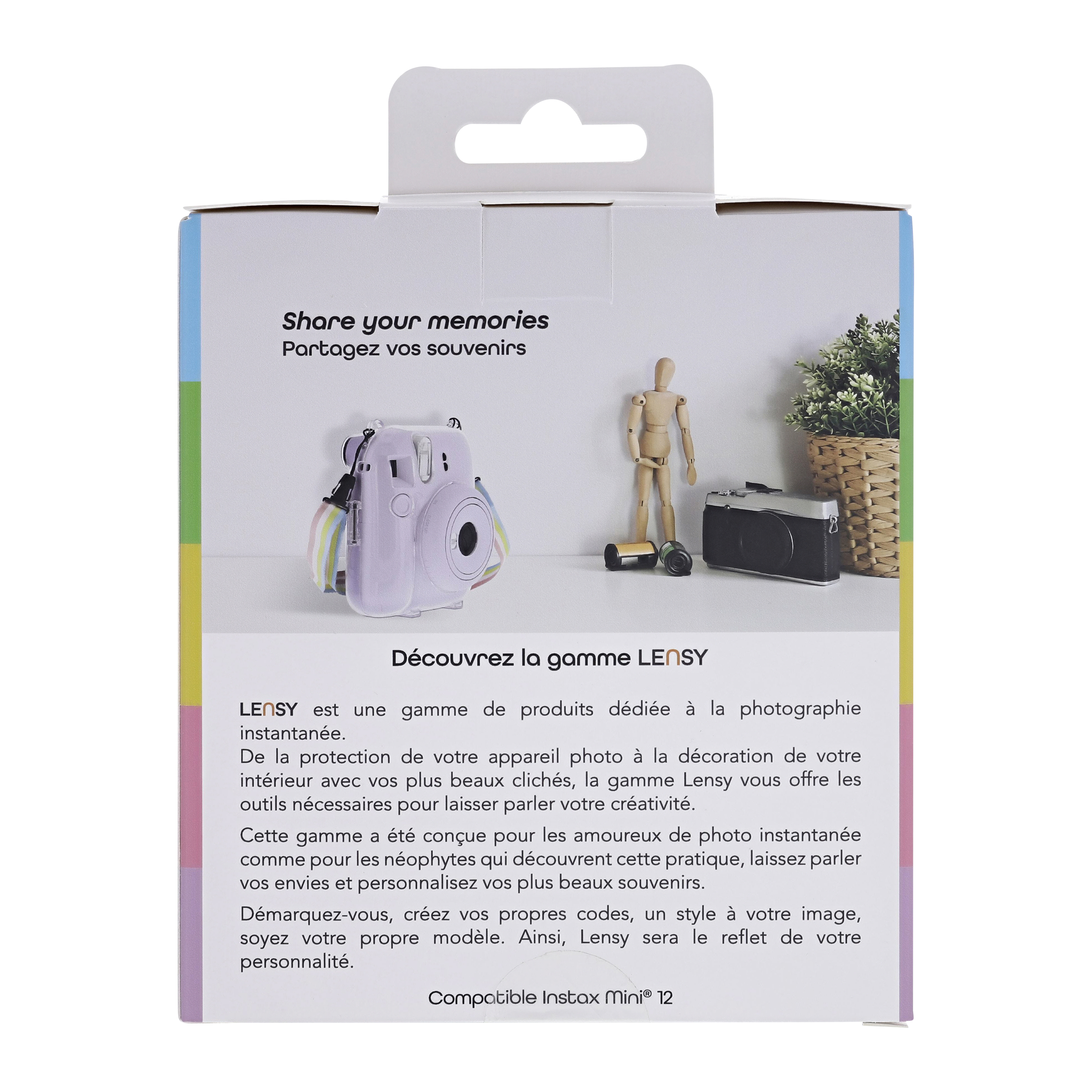 Voir la diapositive 8 : TNB Housse de transport pour InstaxMini 12 - Transparente