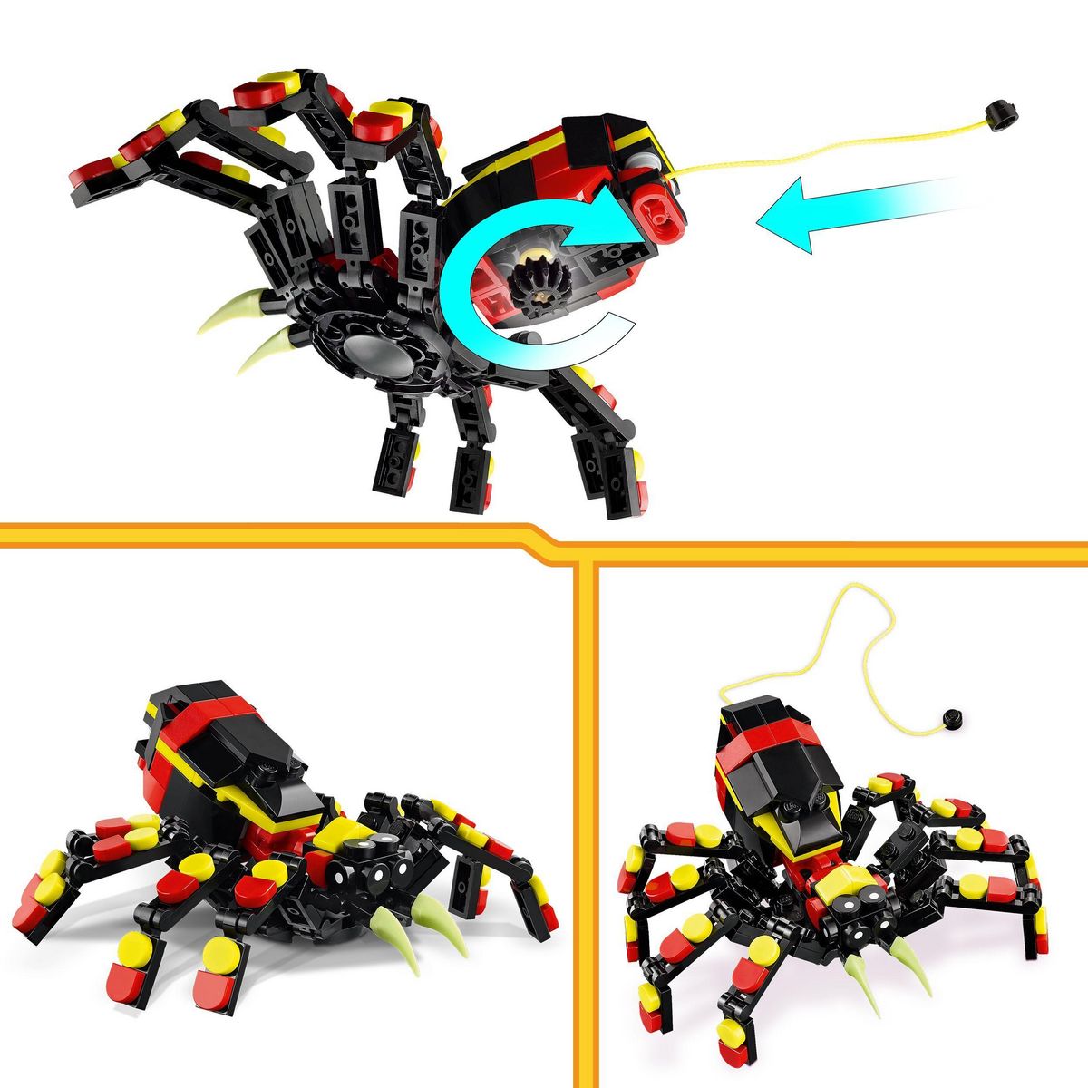 LEGO Creator 31159 - Animaux Sauvages : L'araignée Surprenante