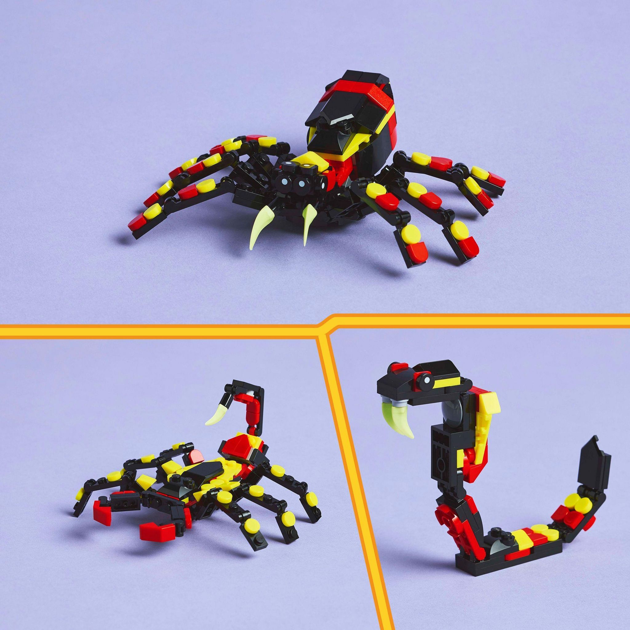 Voir la diapositive 6 : LEGO Creator 31159 - Animaux Sauvages : L'araignée Surprenante