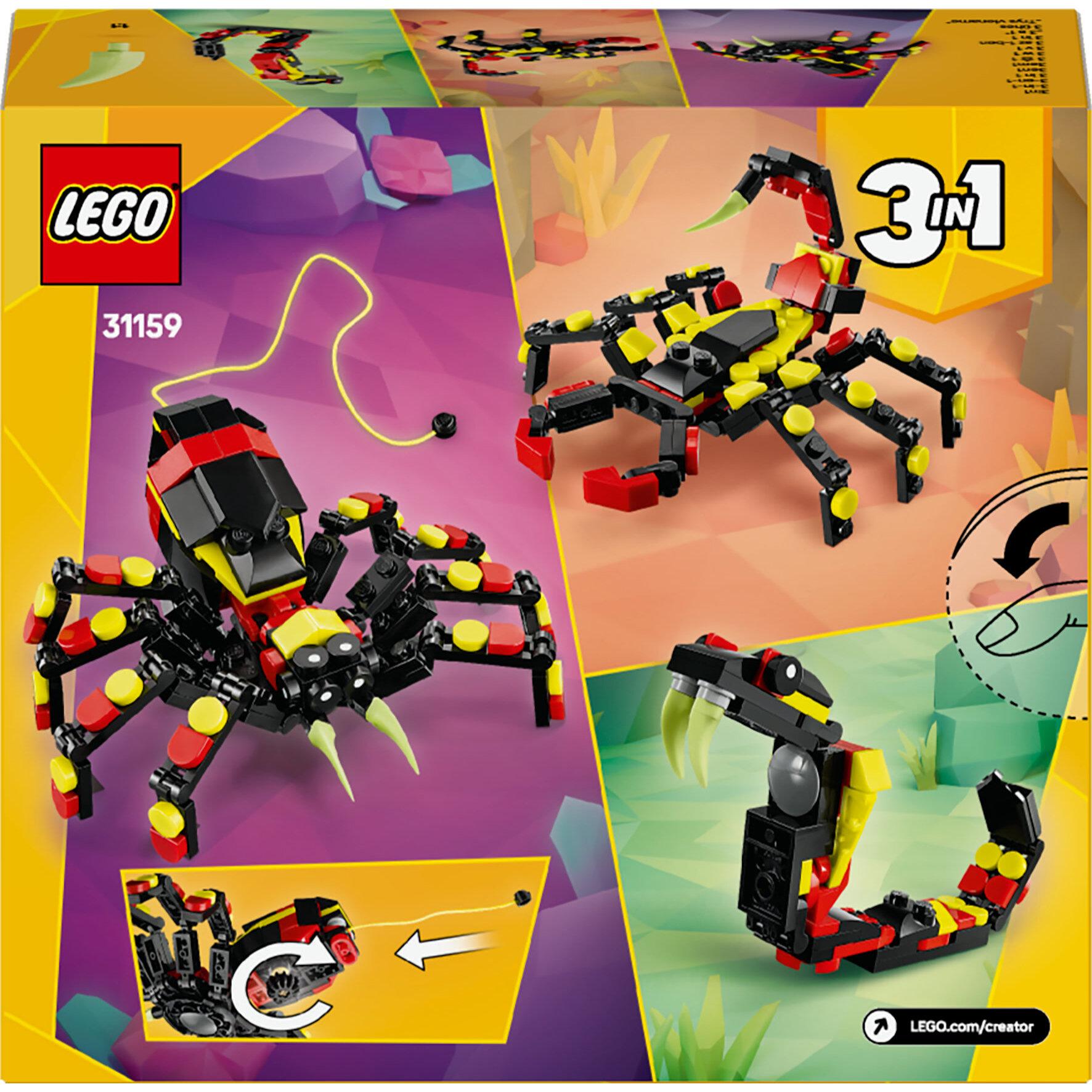Voir la diapositive 8 : LEGO LEGO Creator 31159 3-en-1 Animaux sauvages : l’araignée surprenante - Jouet dès 7 ans