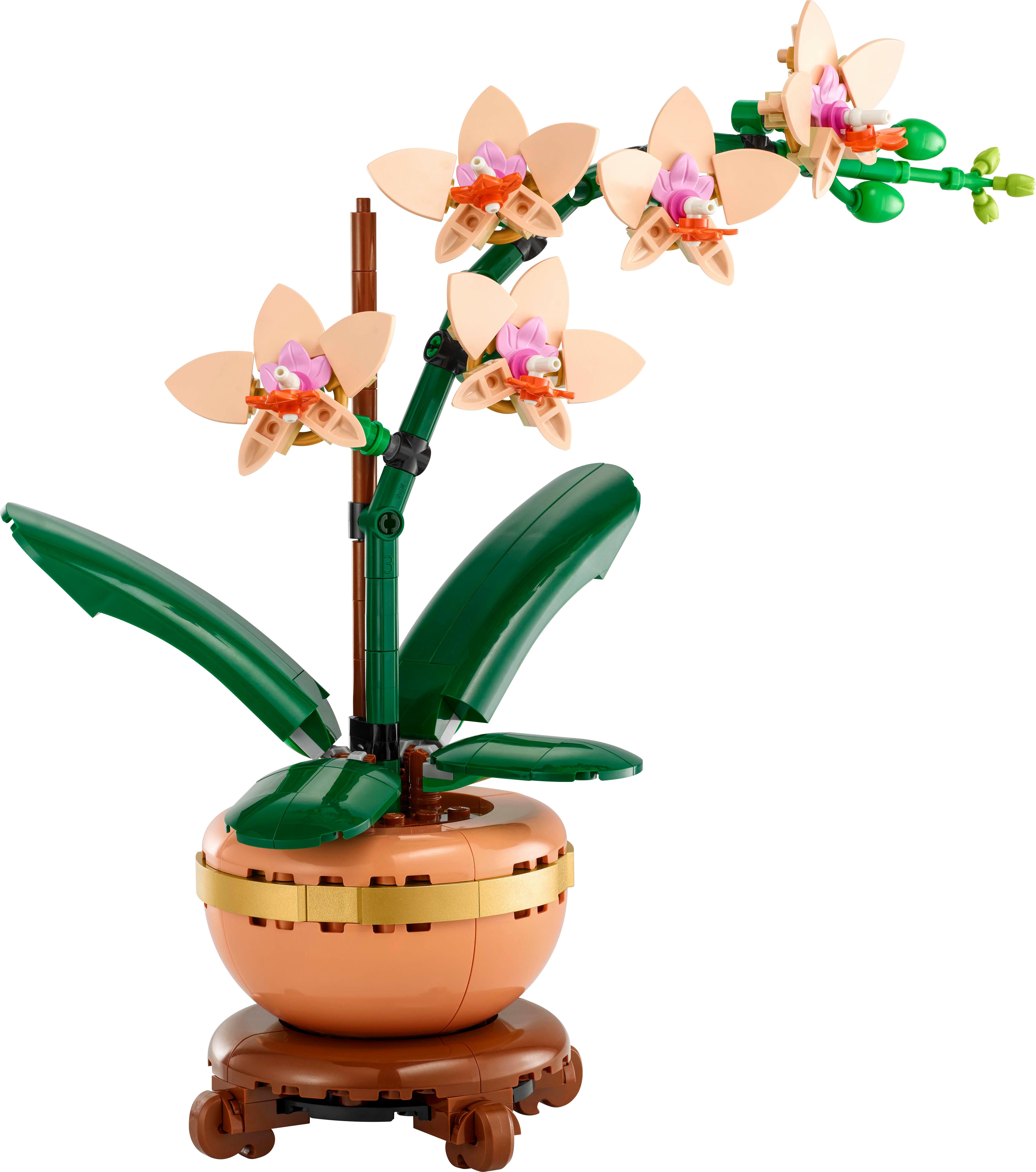Voir la diapositive 2 : LEGO LEGO Botanicals 10343 L’Orchidée Miniature - Plante Artificielle - Idée Cadeau pour Femme