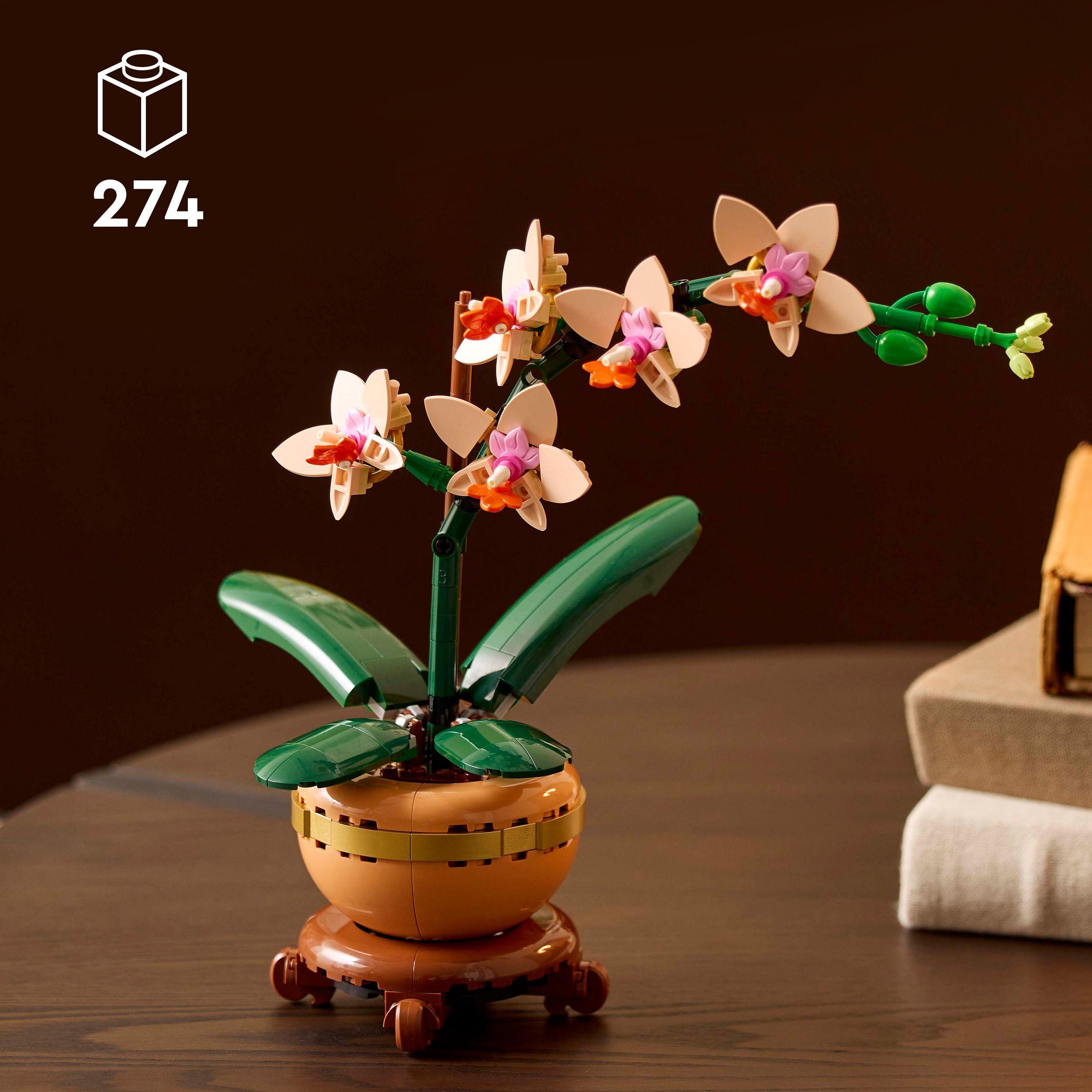 Voir la diapositive 3 : LEGO LEGO Botanicals 10343 L’Orchidée Miniature - Plante Artificielle - Idée Cadeau pour Femme