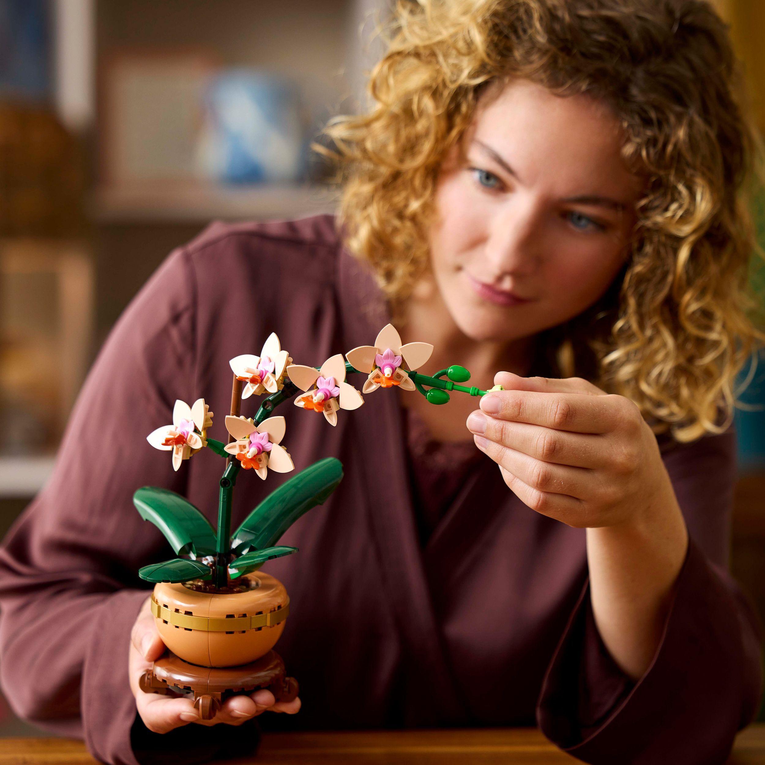 Voir la diapositive 7 : LEGO LEGO Botanicals 10343 L’Orchidée Miniature - Plante Artificielle - Idée Cadeau pour Femme