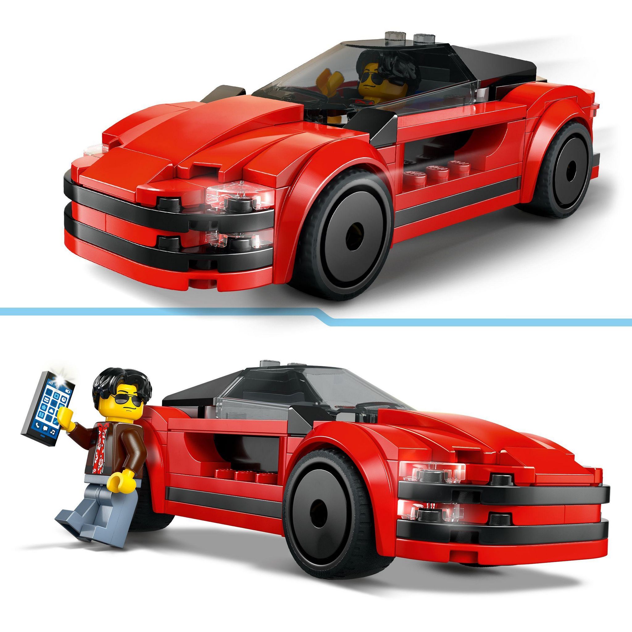 Voir la diapositive 4 : LEGO City 60448 - La voiture de sport rouge