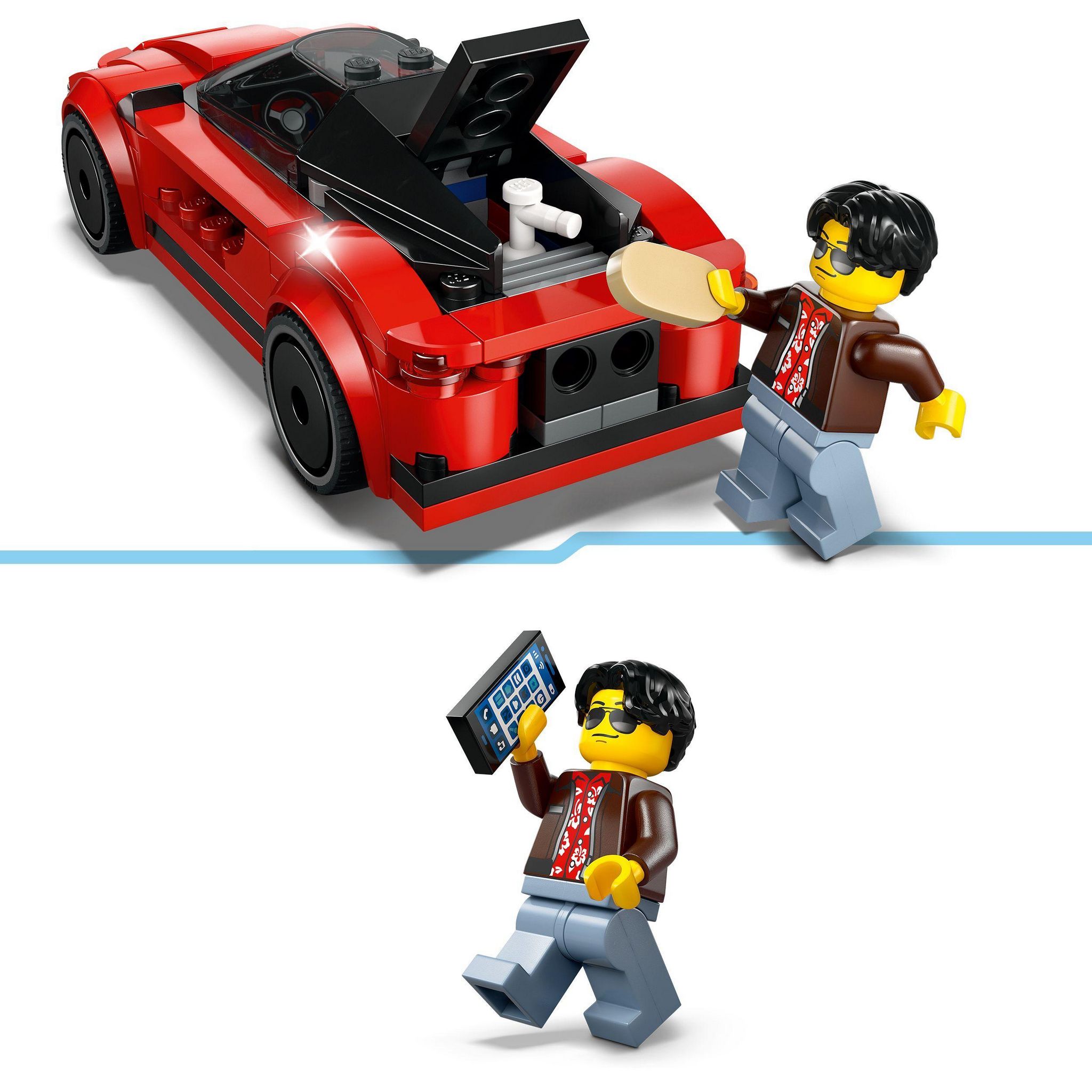 Voir la diapositive 5 : LEGO City 60448 - La voiture de sport rouge
