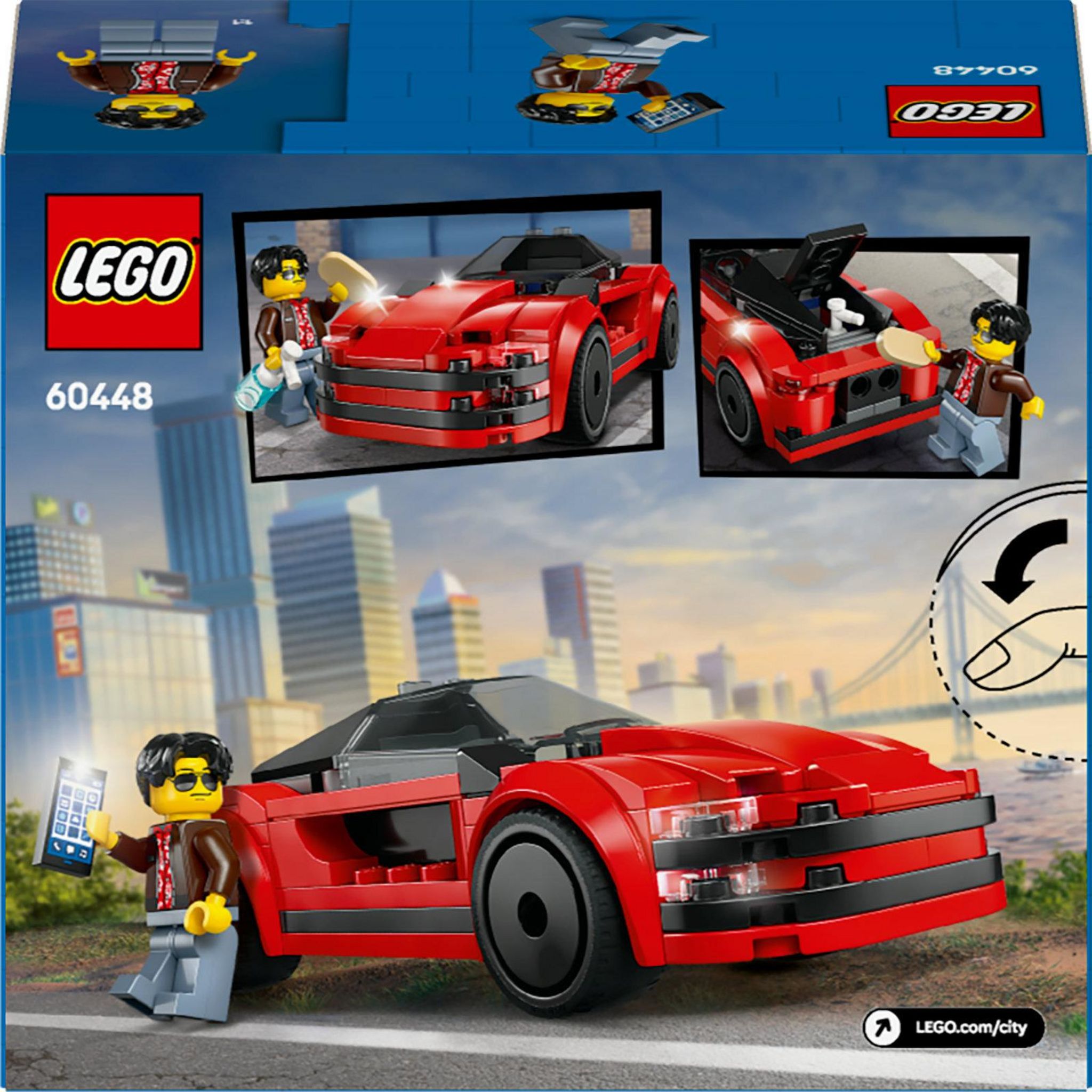 Voir la diapositive 8 : LEGO City 60448 - La voiture de sport rouge