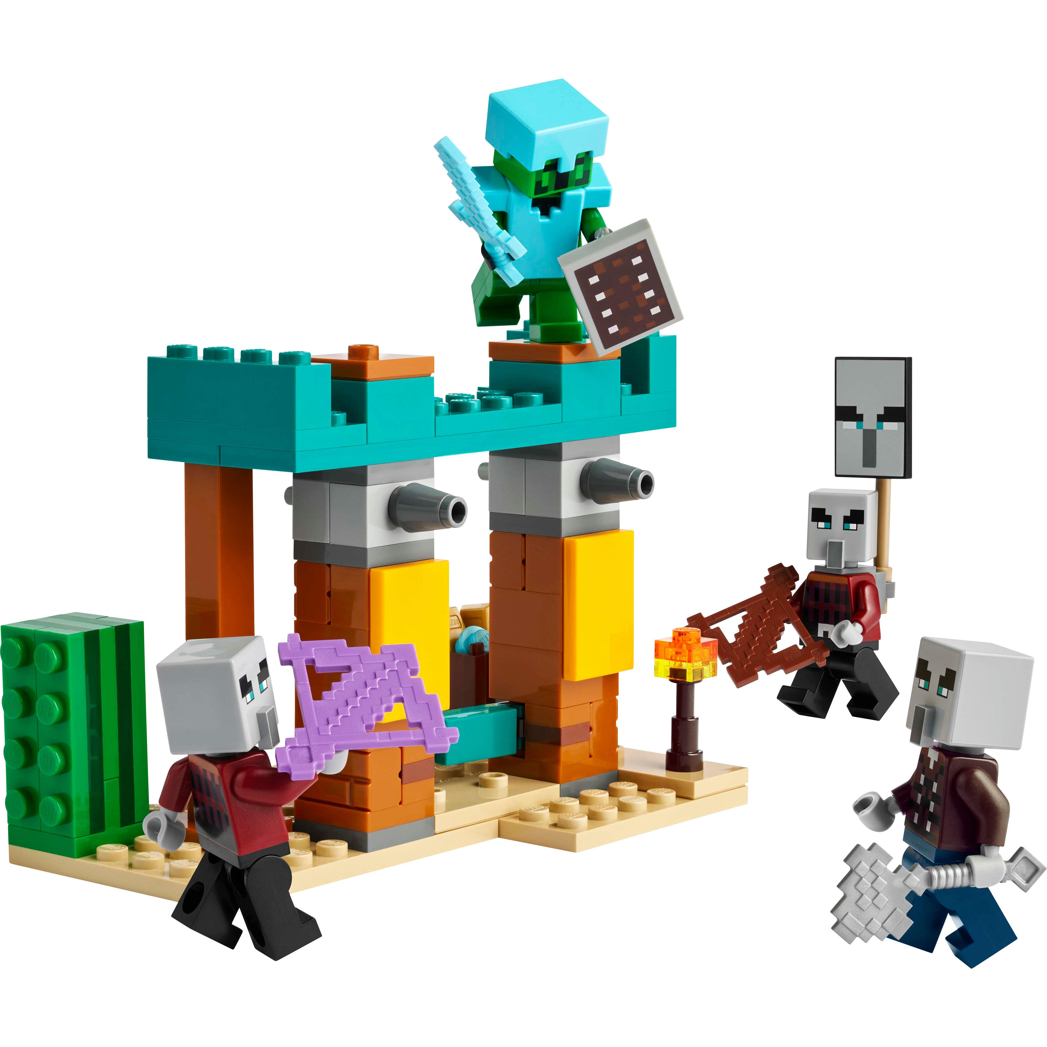 Voir la diapositive 2 : LEGO LEGO Minecraft 21267 La patrouille d’Illageois du désert - Jeu de construction dès 7 ans