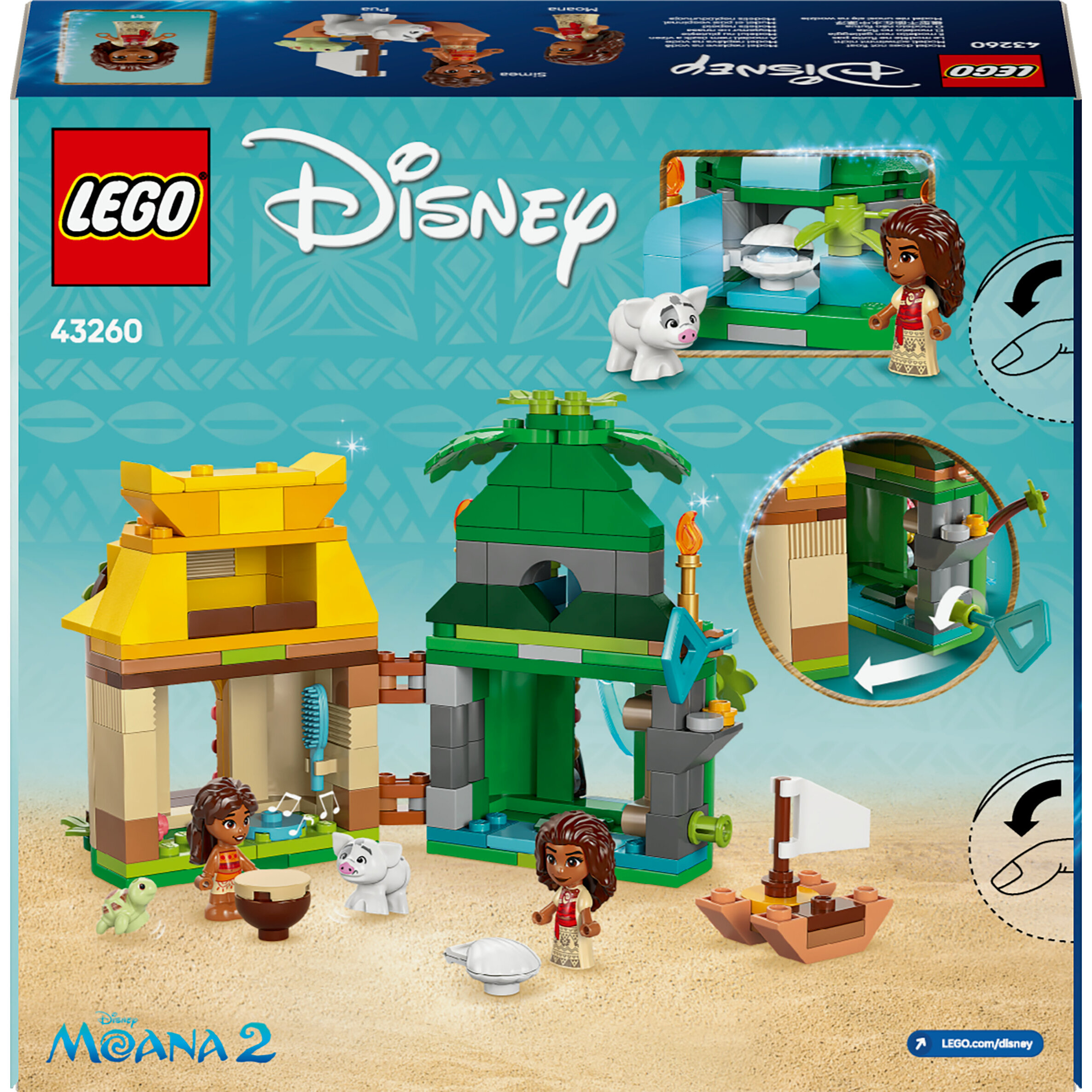 Voir la diapositive 5 : LEGO Disney 43260 - L’île de Vaiana miniature