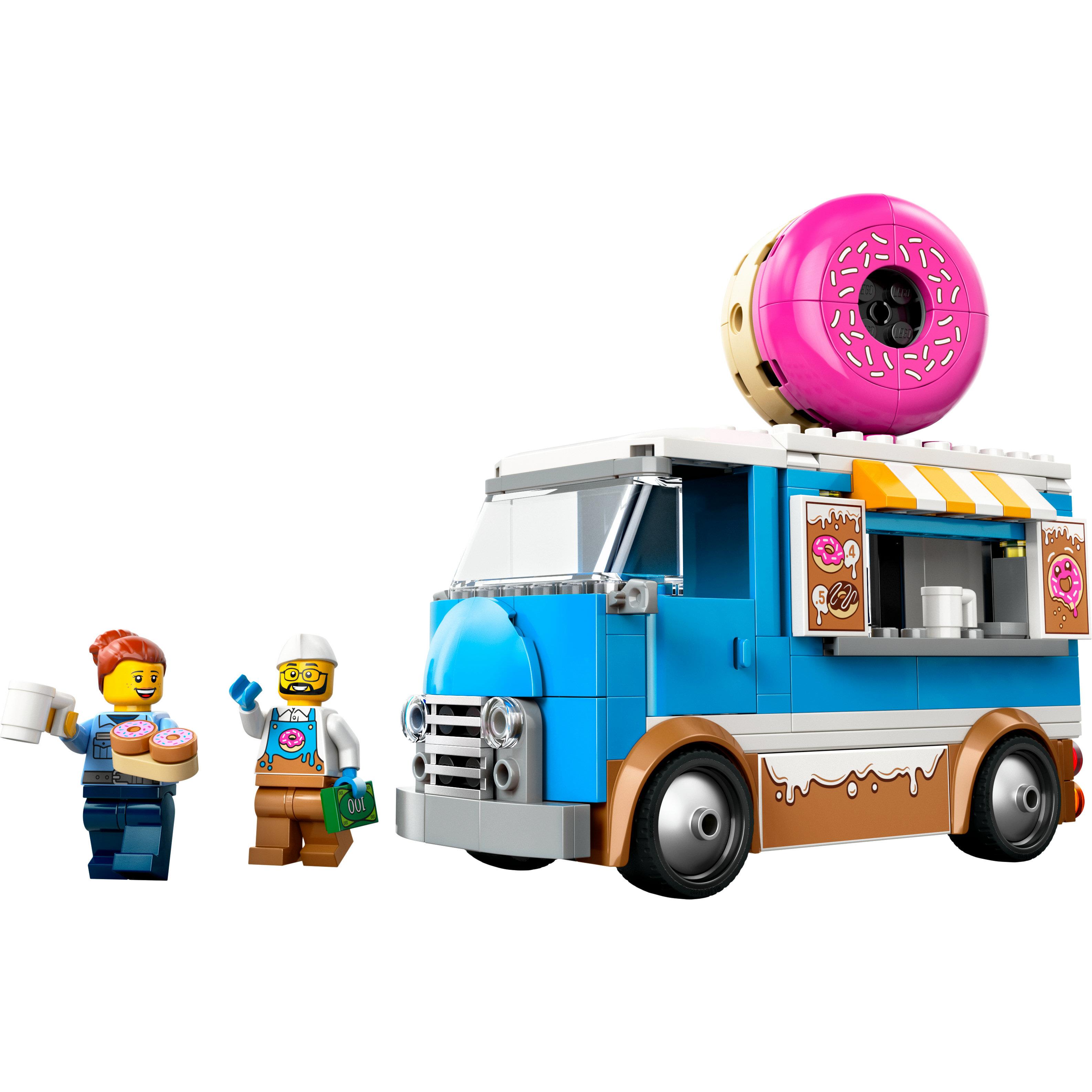 Voir la diapositive 2 : LEGO LEGO City 60452 Le food-truck de donuts - Jouet de construction pour garçon dès 5 ans