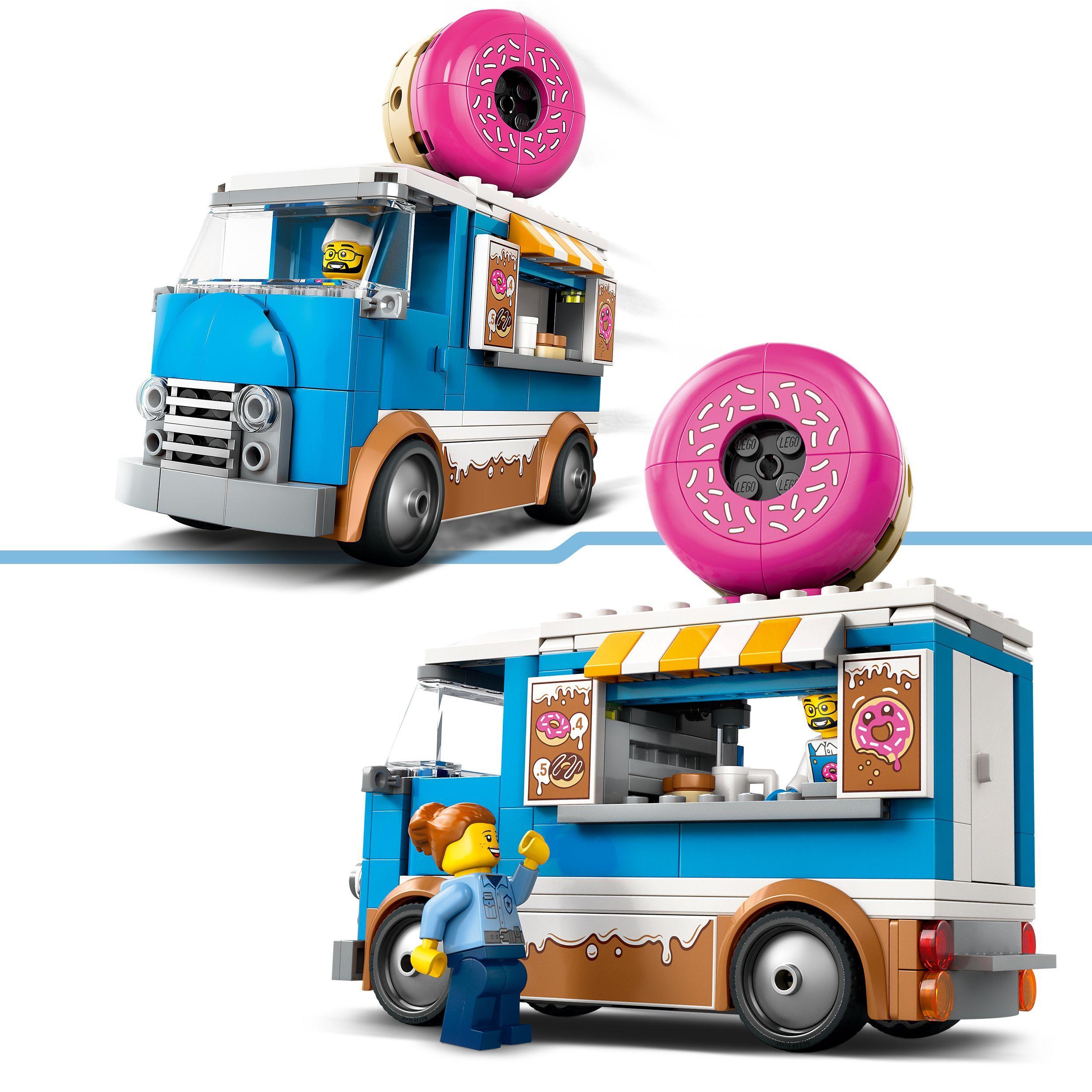 Voir la diapositive 4 : LEGO LEGO City 60452 Le food-truck de donuts - Jouet de construction pour garçon dès 5 ans