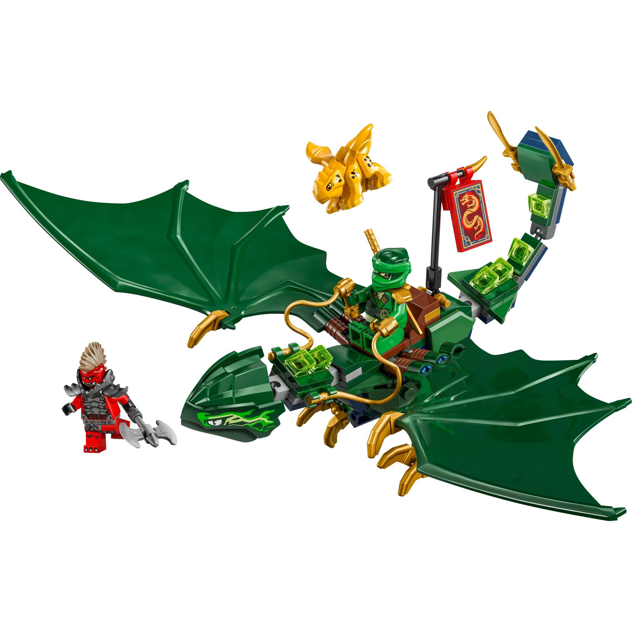 Voir la diapositive 2 : LEGO Ninjago 71829 - La dragon vert de la foret de Lloyd