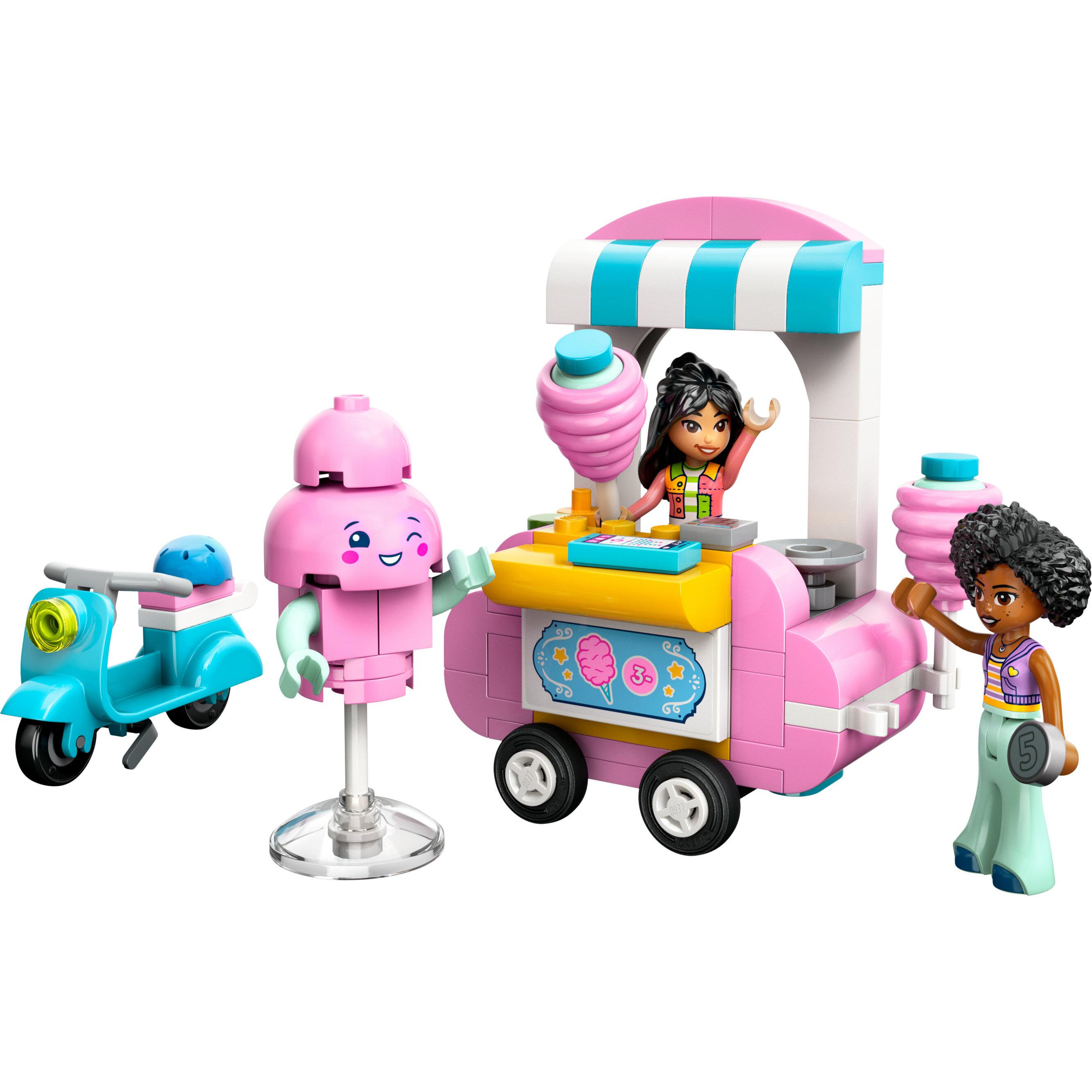 Voir la diapositive 2 : LEGO Friends 42643 - Stand de Barbe à Papa et Scooter