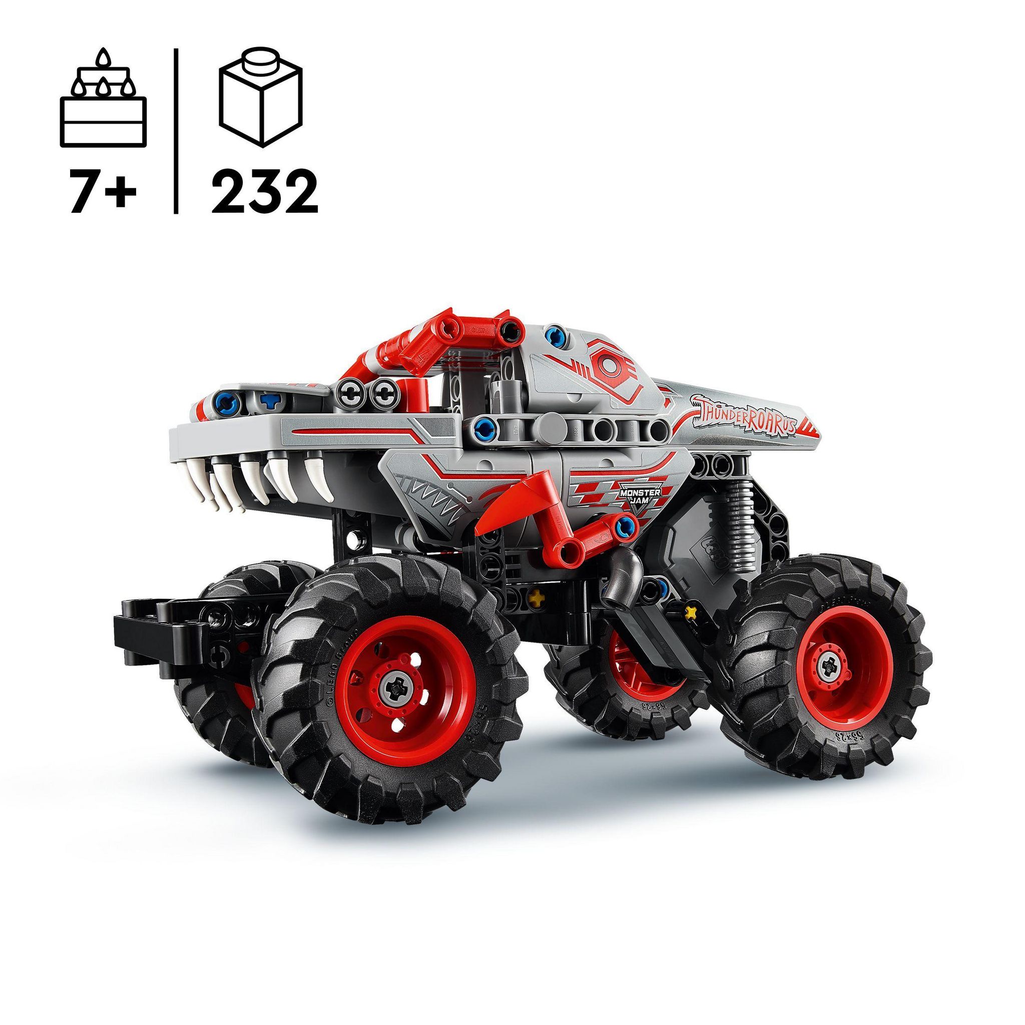 Voir la diapositive 3 : LEGO Technic 42200 - Monster Jam Thunderroarus à rétrofriction