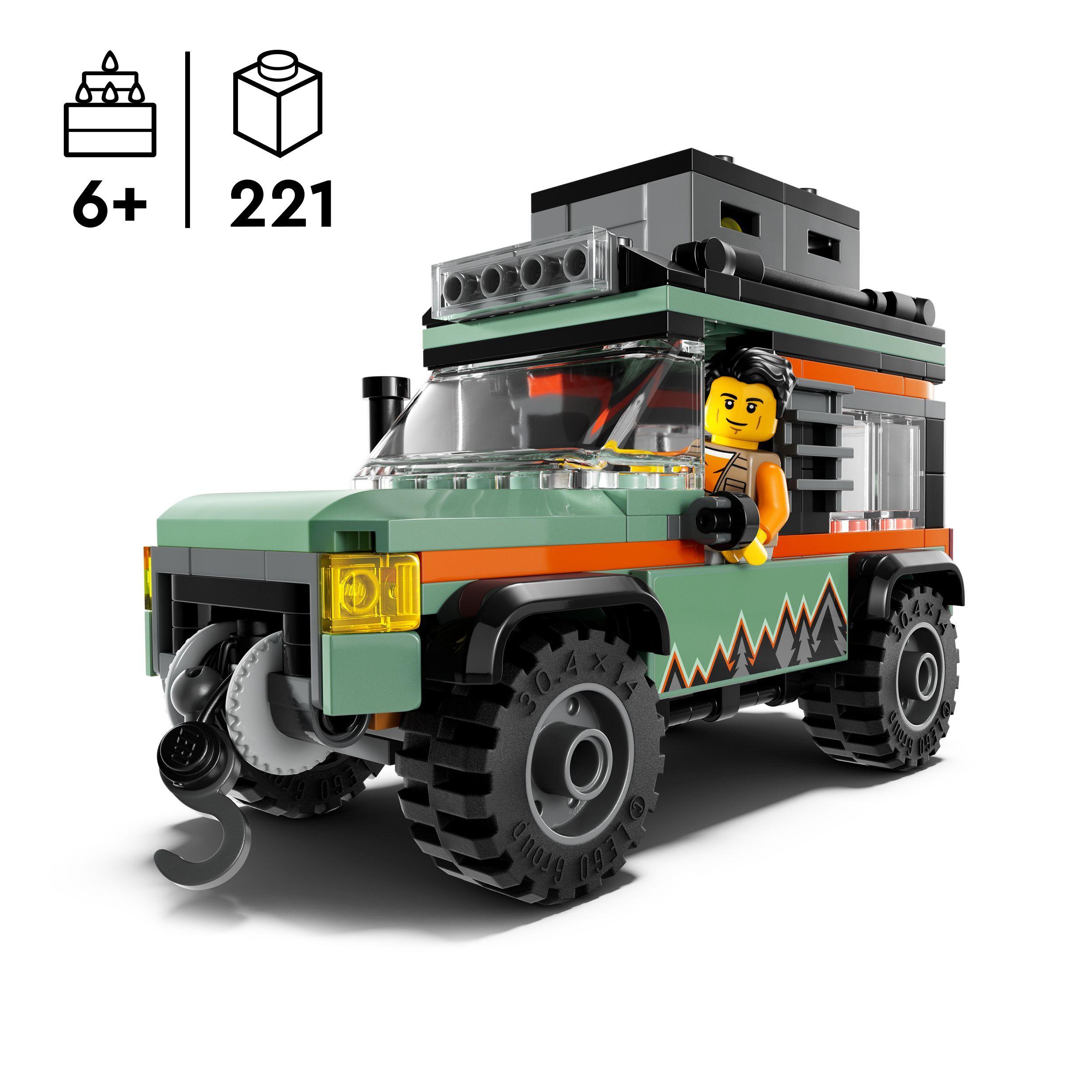 Voir la diapositive 3 : LEGO LEGO City 60447 Le camion 4x4 tout-terrain - Jeu de construction pour garçon dès 6 ans