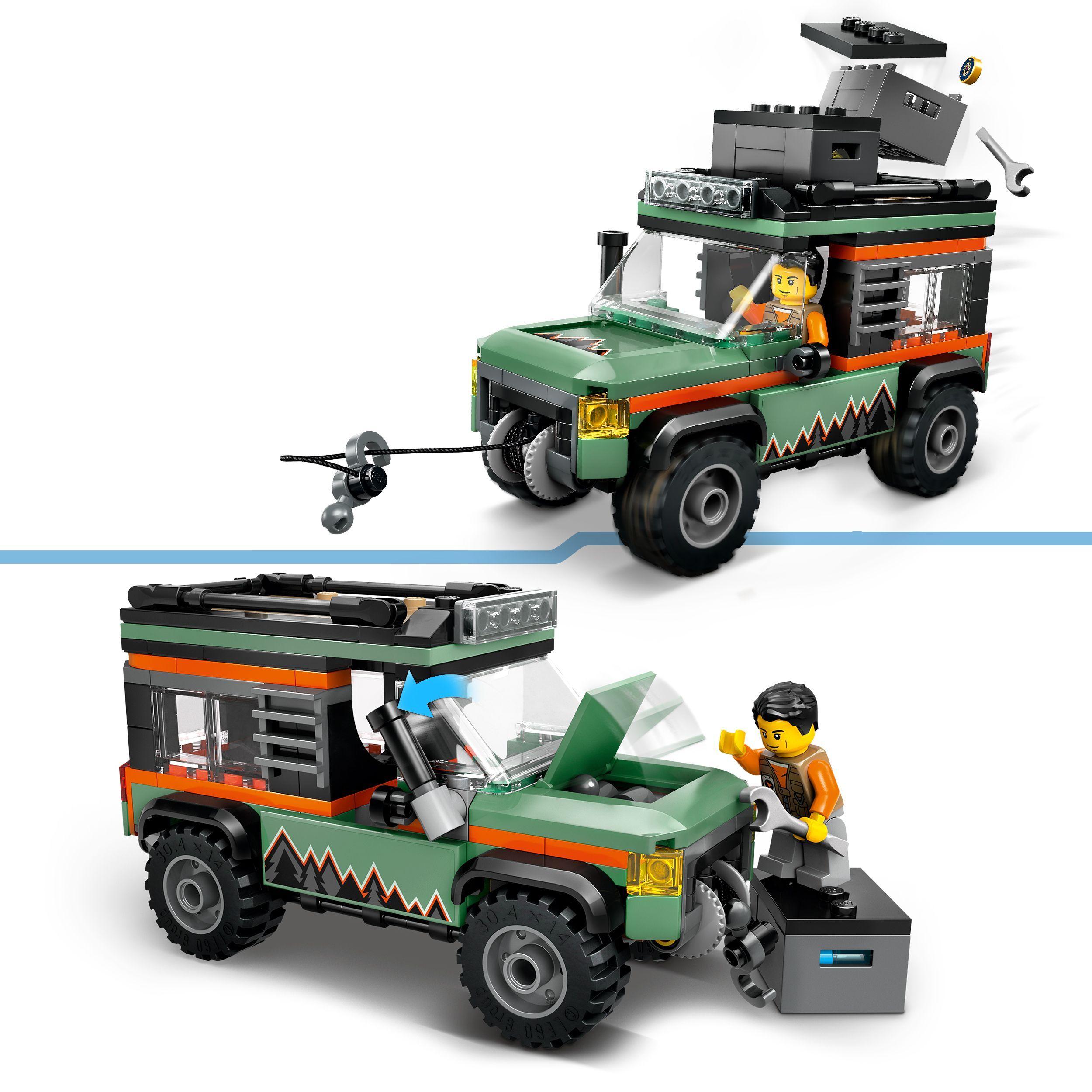 Voir la diapositive 4 : LEGO LEGO City 60447 Le camion 4x4 tout-terrain - Jeu de construction pour garçon dès 6 ans